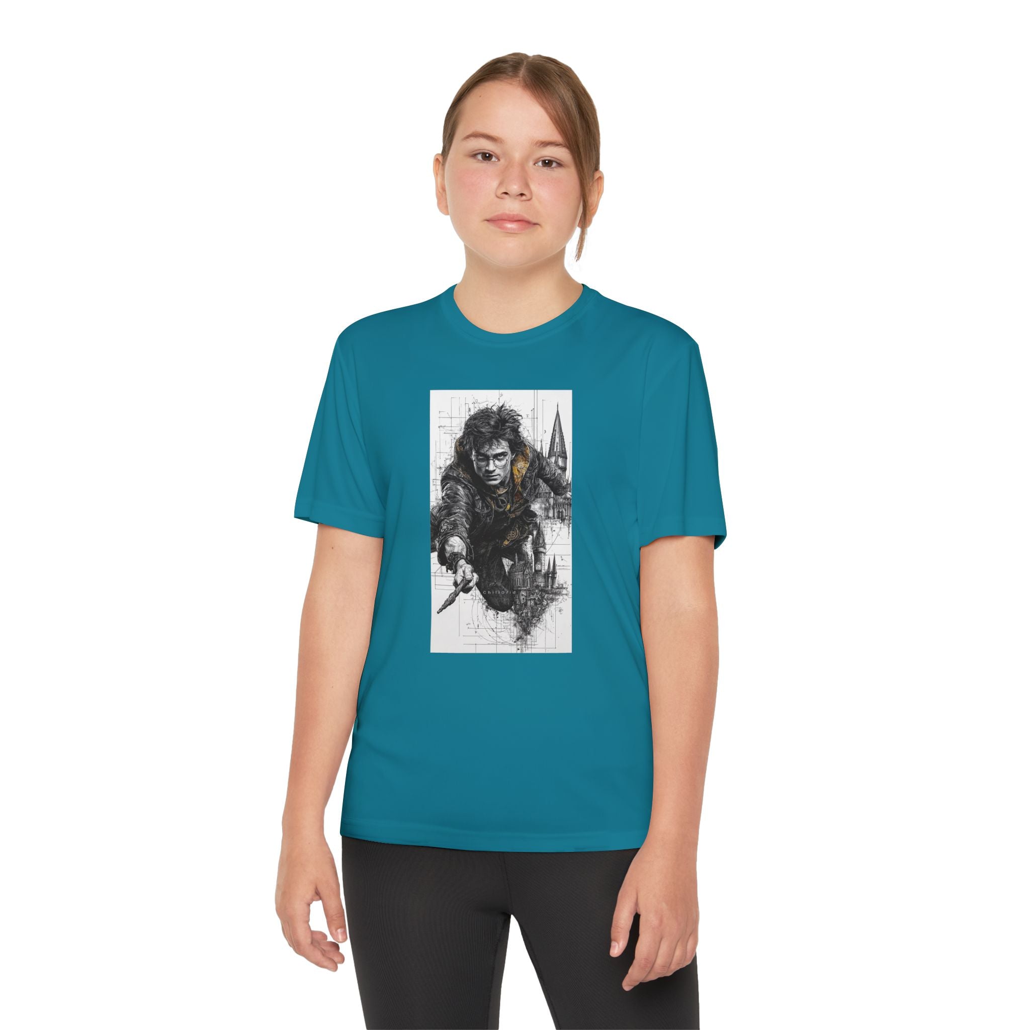Youth Competitor Tee - Harry Potter, Wizard School Shirt, Magical Kids Top, Hogwarts Fan Gift, Sorcerer's Stone T-Shirt