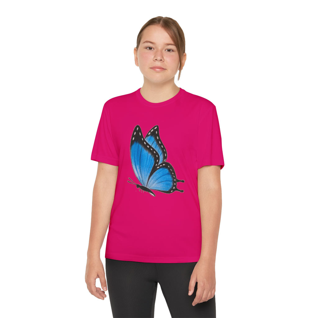 Butterffy Youth T-Shirt Sports Graphic Tee, Cool Athletic Shirt for Kids, Perfect for Sports Events, Team Spirit