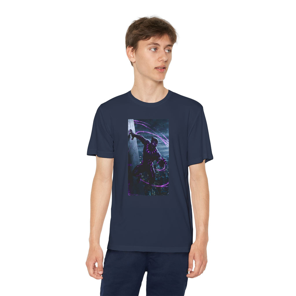 The Black Panther Superhero Marvel Patriotic, Kids Graphic T-Shirt, Boys Hero Top, Girls Comic Book Clothing, Birthday