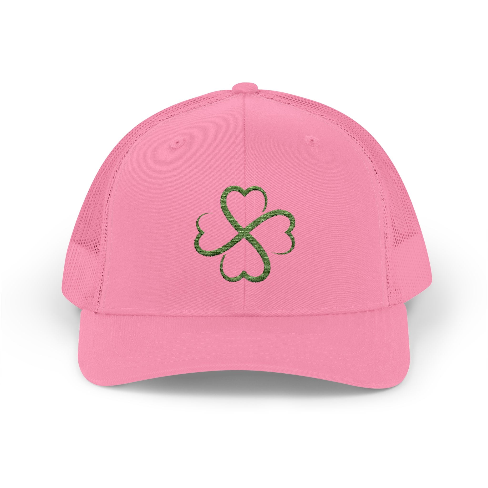 St. Patrick's Day Lucky 4-Leaf Clover Snapback Trucker Cap