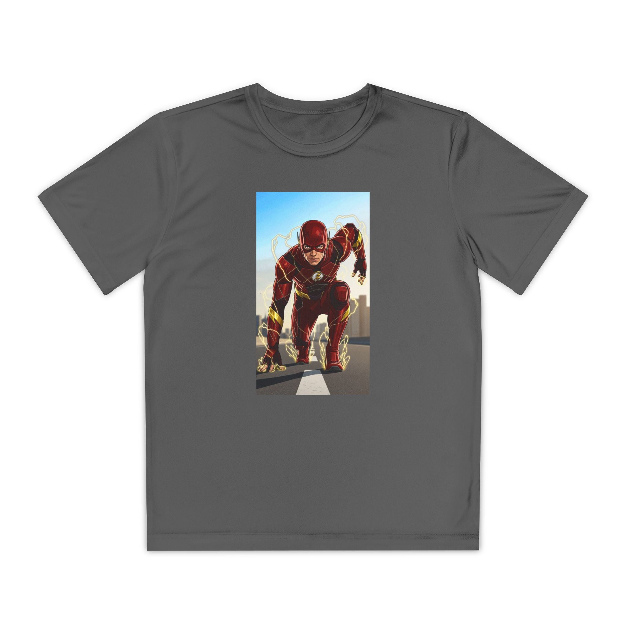 The Flash Superhero Marvel Youth T-Shirt, Kid's Superhero Tee, Children's Graphic Shirt, Comic Book Character Top, Kids Costume Apparel