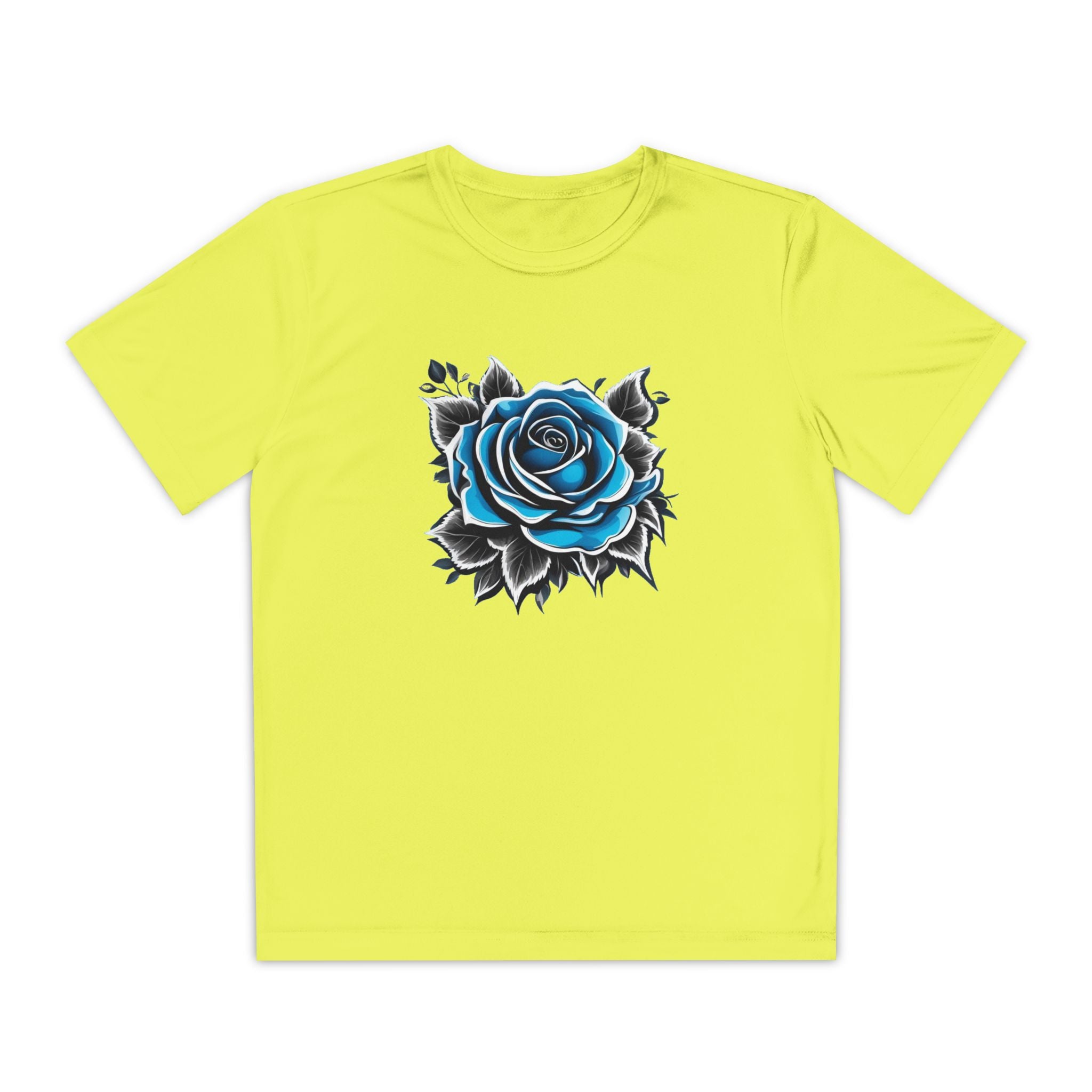 Flower Youth T-Shirt Sports Graphic Tee, Cool Athletic Shirt for Kids