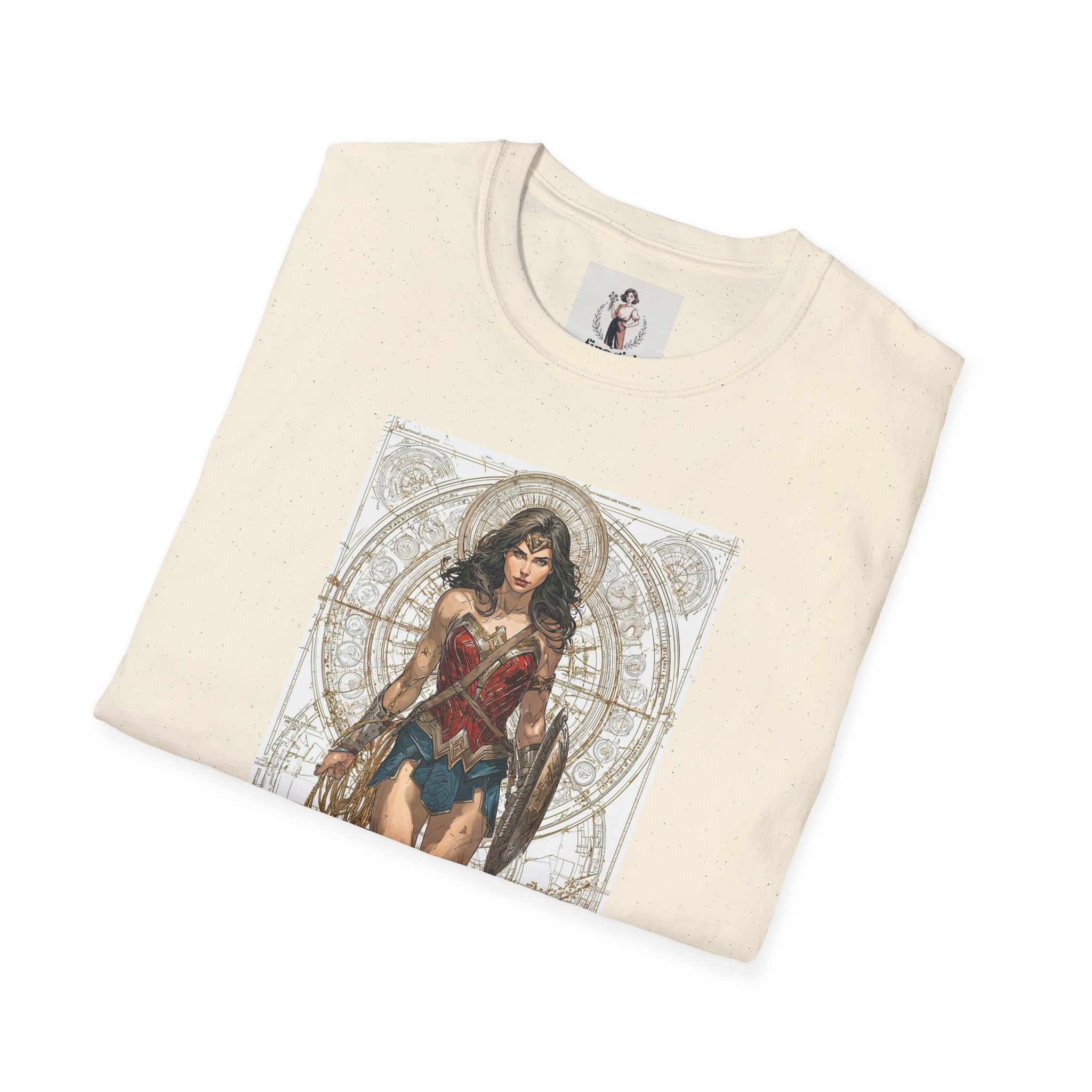 Wonder Woman Superhero Marvel Unisex Softstyle T-Shirt, Comic Book Tee, Geeky Clothing, Cosplay Costume Top