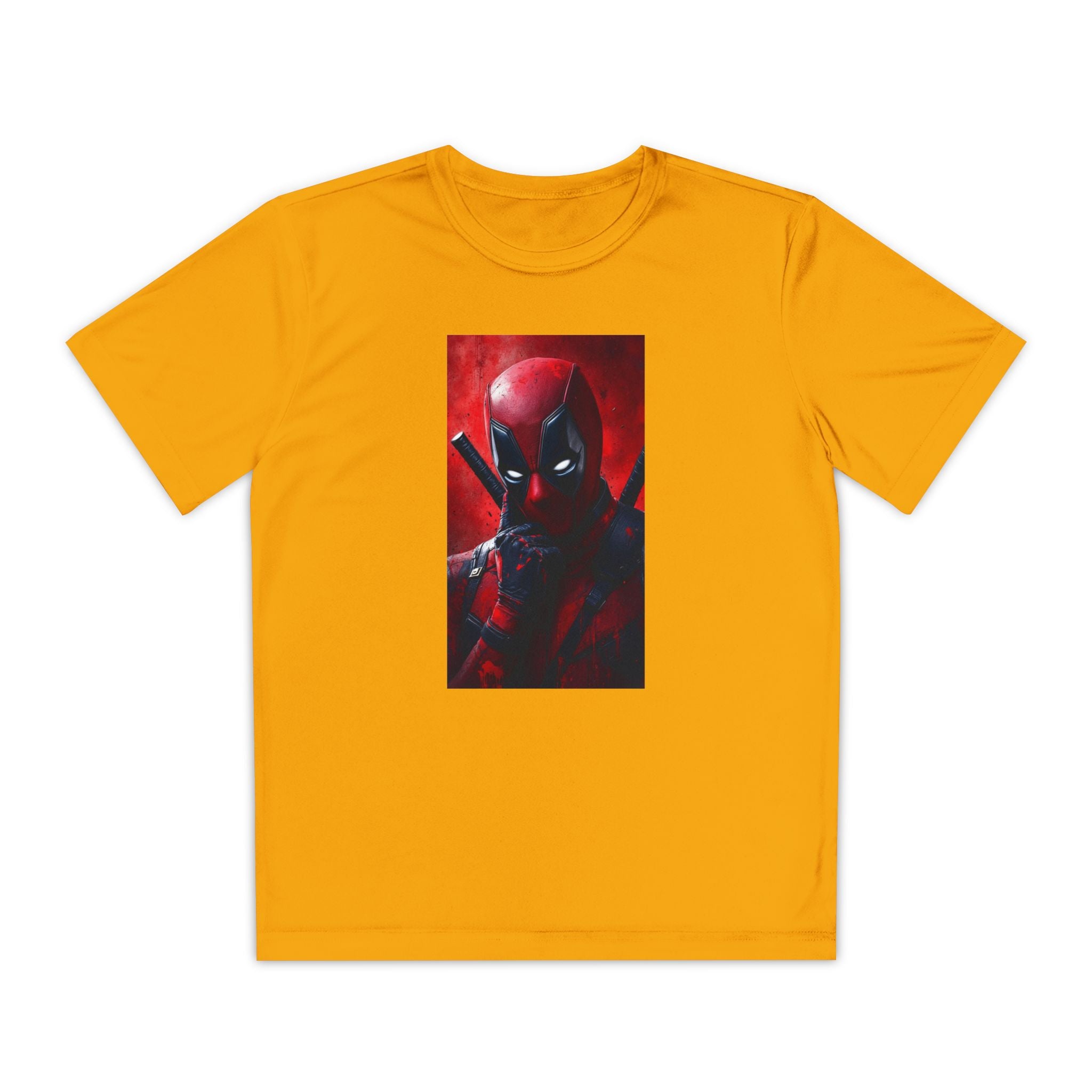 Deadpool Superhero Marvel Patriotic, Kids Graphic T-Shirt, Boys Hero Top, Girls Comic Book Clothing, Birthday