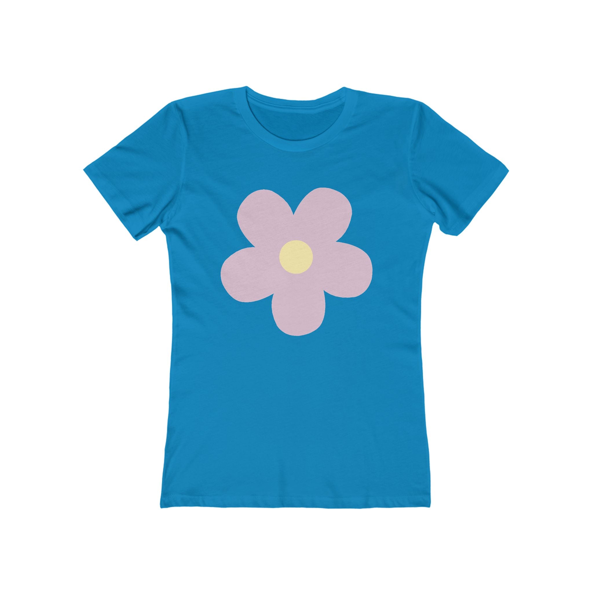 Flower Women's Tshirt, Floral Graphic Tee, Casual Top for Her, Spring Blossom Shirt, Botanical Print Blouse