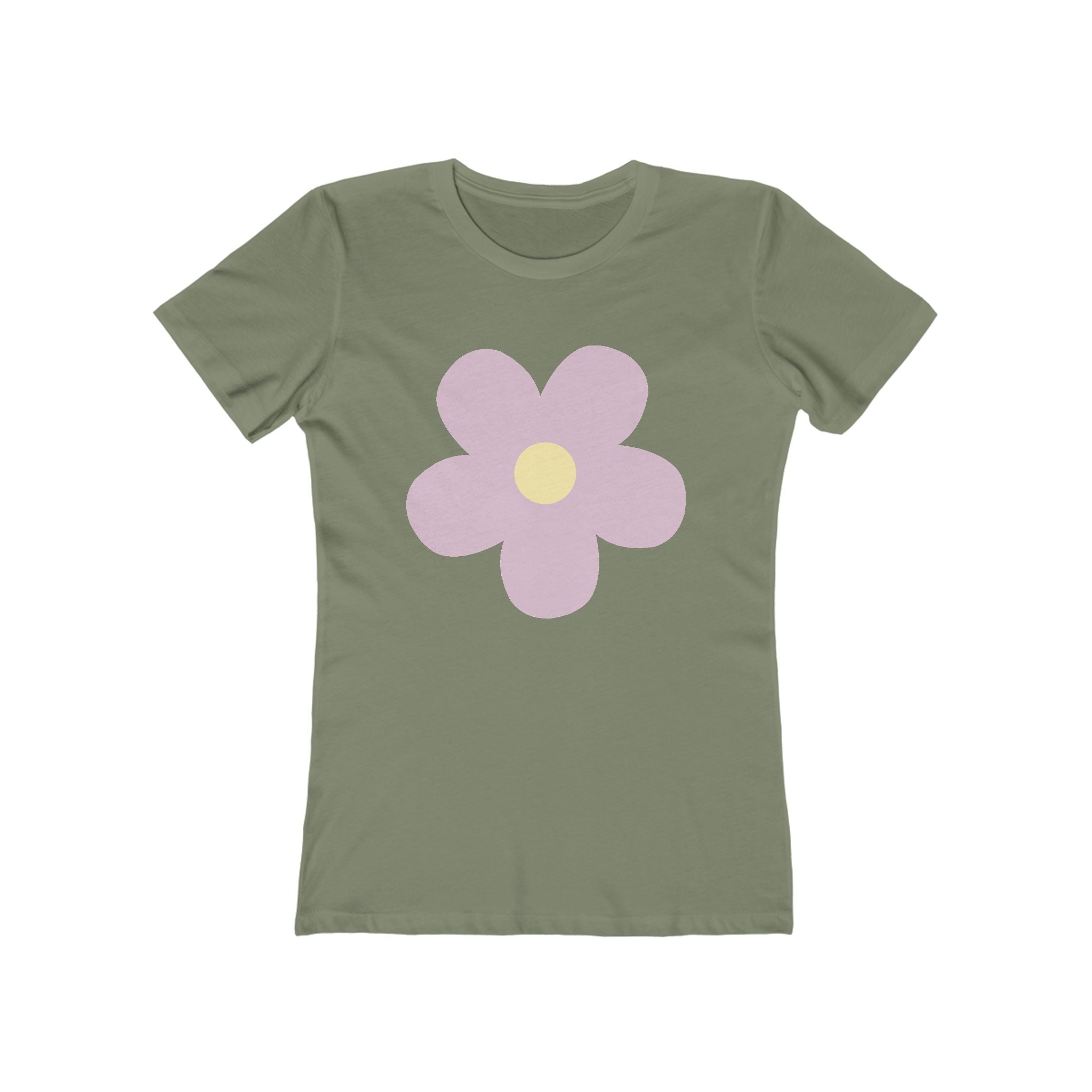 Flower Women's Tshirt, Floral Graphic Tee, Casual Top for Her, Spring Blossom Shirt, Botanical Print Blouse