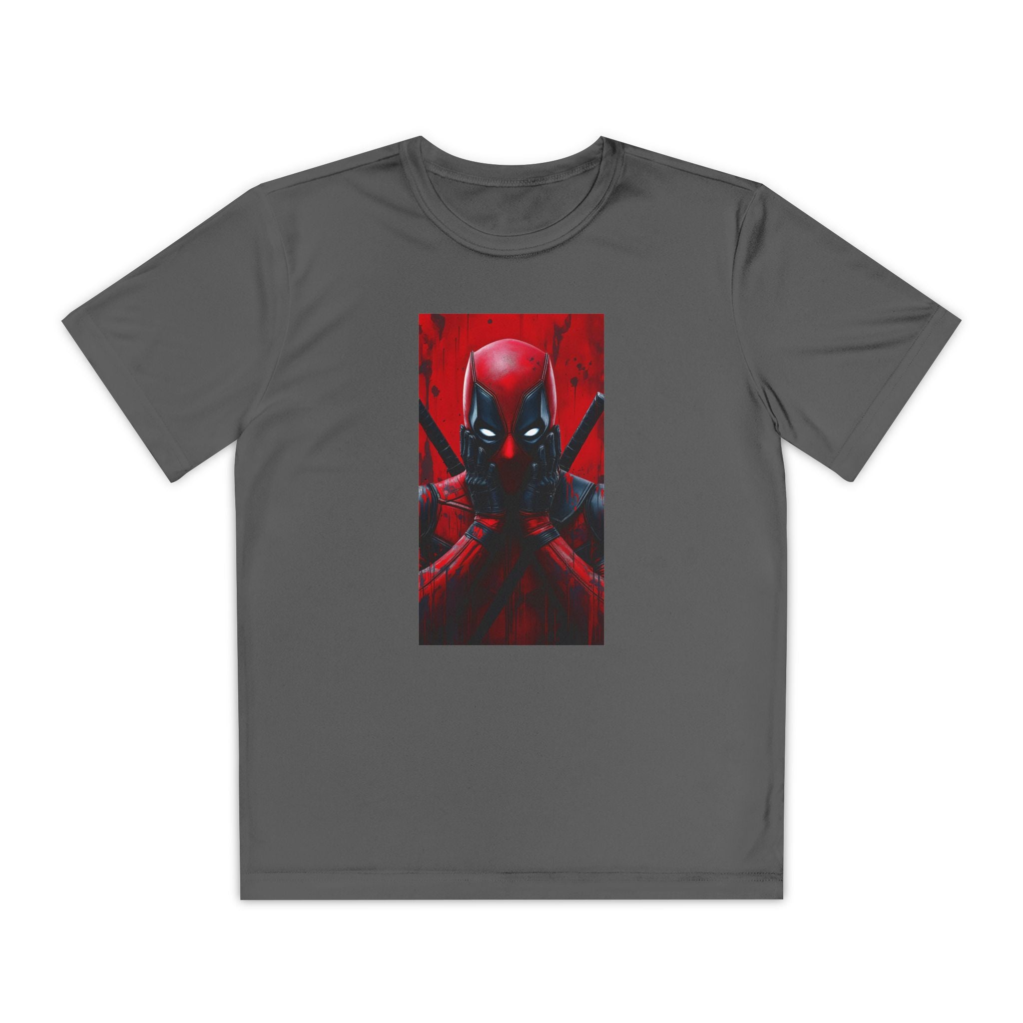 Deadpool Superhero Marvel Patriotic, Kids Graphic T-Shirt, Boys Hero Top, Girls Comic Book Clothing, Birthday
