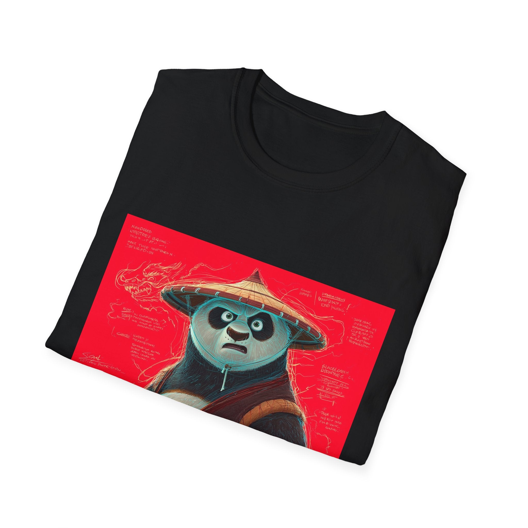 Kung Fu Panda Unisex Softstyle T-Shirt, DreamWorks Animation Youth Competitor Tee, Graphic Tee, Movie Fan Gift, Cult Classic Shirt, Comfy
