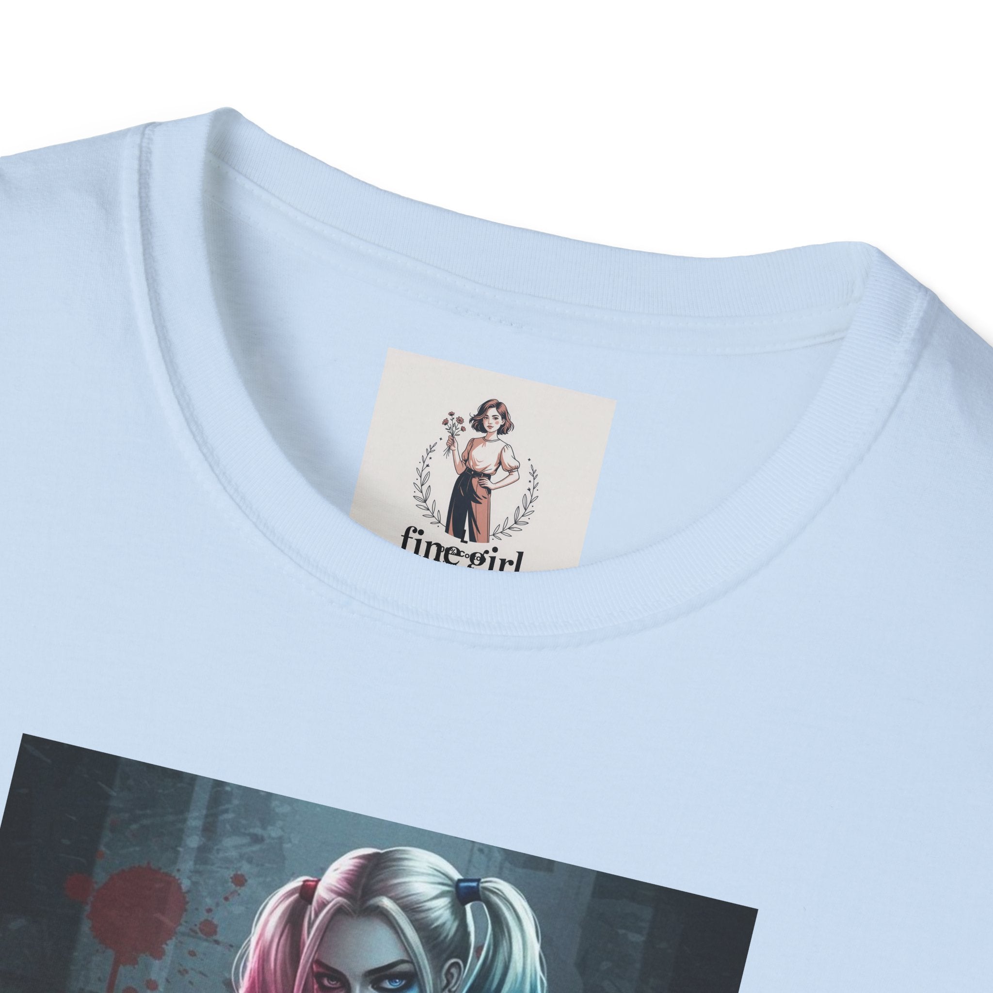 Haily Quinn Superhero Marvel Unisex Softstyle T-Shirt, Comic Book Tee, Graphic Novel Shirt, Geeky Clothing, Cosplay Costume Top