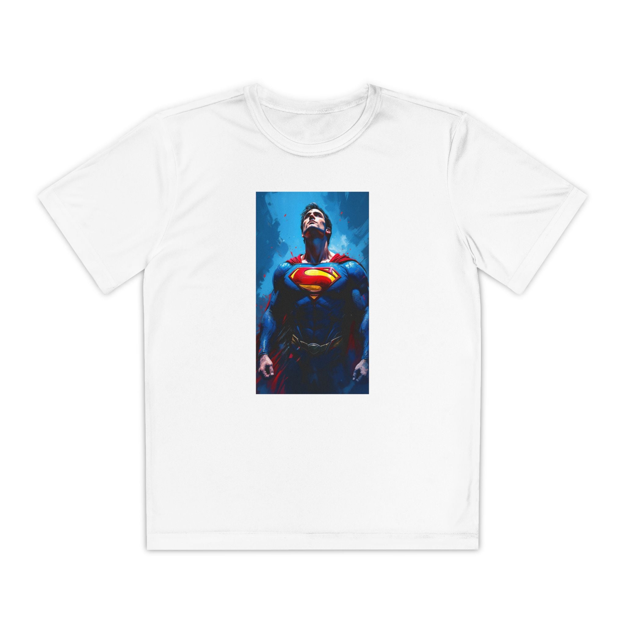 Superman Superhero Marvel T-Shirt, Youth Competitor Tee,  Kids Comic Book Hero Top, Children's Graphic Tee, Youth Super Power T-Shirt