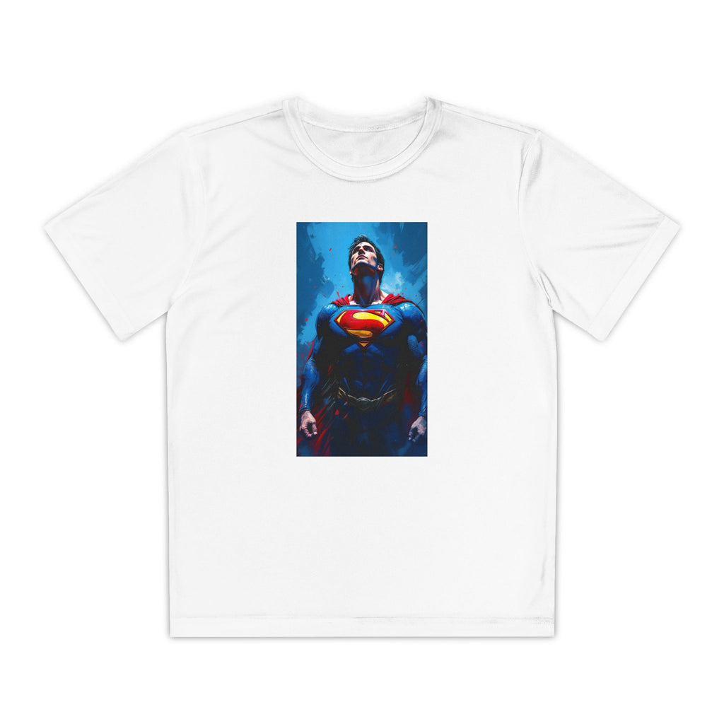 Superman Superhero Marvel T-Shirt, Youth Competitor Tee,  Kids Comic Book Hero Top, Children's Graphic Tee, Youth Super Power T-Shirt