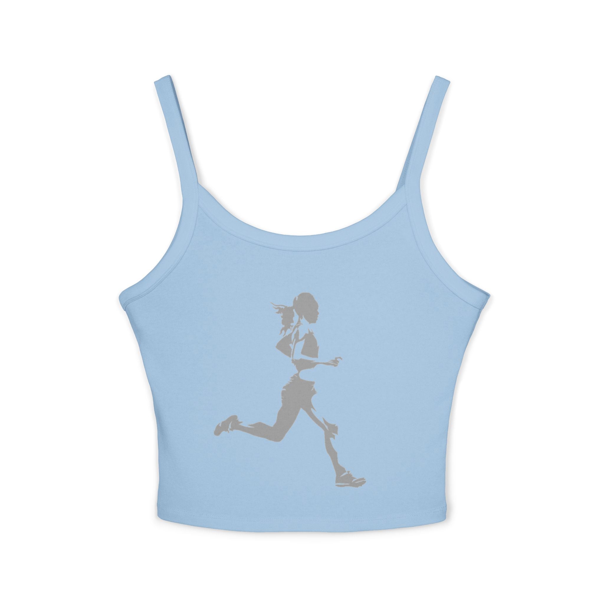 Running Woman Tank Top, Athletic Workout Top, Fitness Sleeveless Shirt, Jogging Muscle Tee, Exercise Gym Cami
