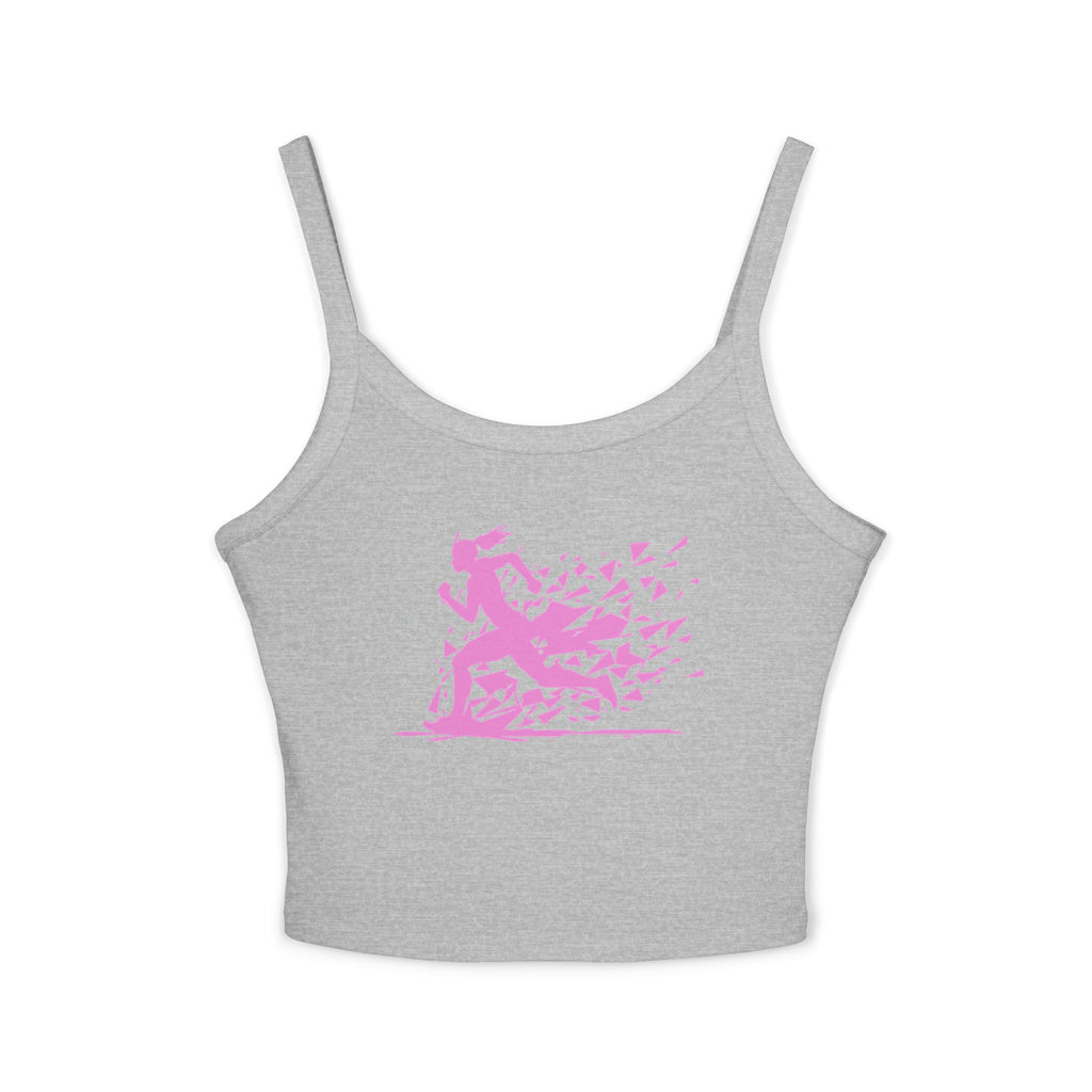 Running Woman Tank Top, Athletic Workout Top, Fitness Sleeveless Shirt, Jogging Muscle Tee, Exercise Gym Cami
