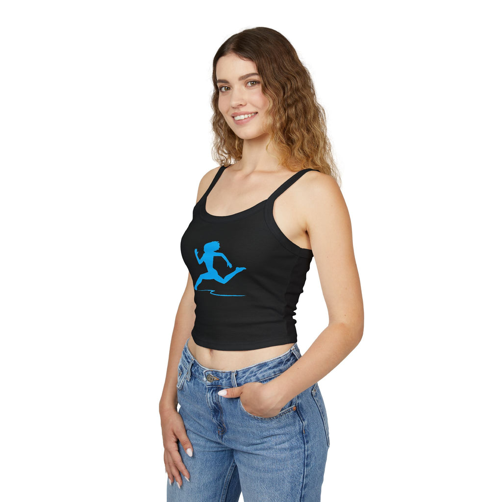 Running Woman Tank Top, Athletic Workout Top, Fitness Sleeveless Shirt, Jogging Muscle Tee, Exercise Gym Cami