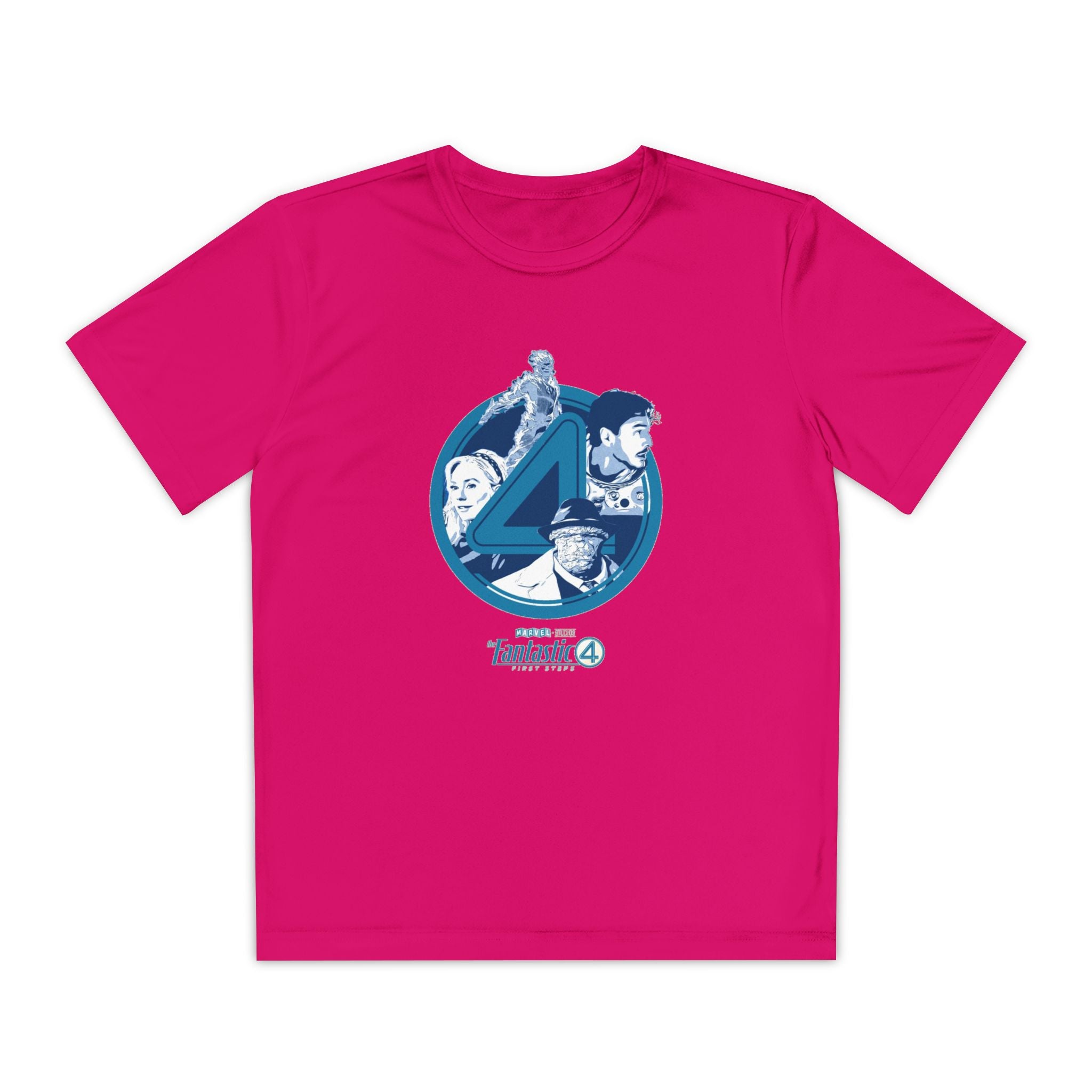 Fantastic 4 Youth T-Shirt Sports Graphic Tee, Cool Athletic Shirt for Kids, Perfect for Sports Events, Team Spirit