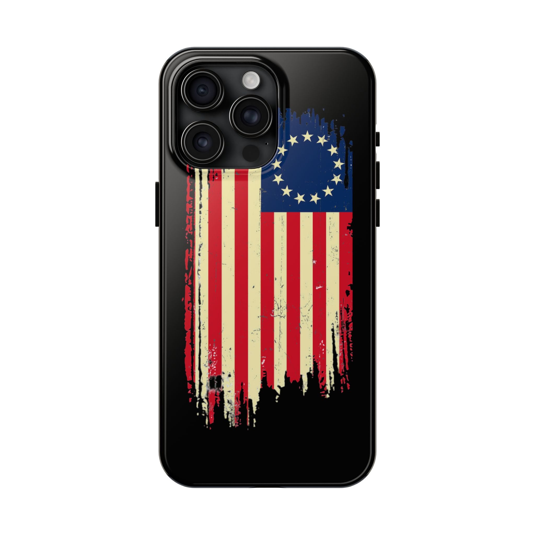 Patriotic Phone Cases with Vintage Flag Design, Tough Case for Independence Day, Memorial Day, 4th of July, Gift for Veterans, USA Pride