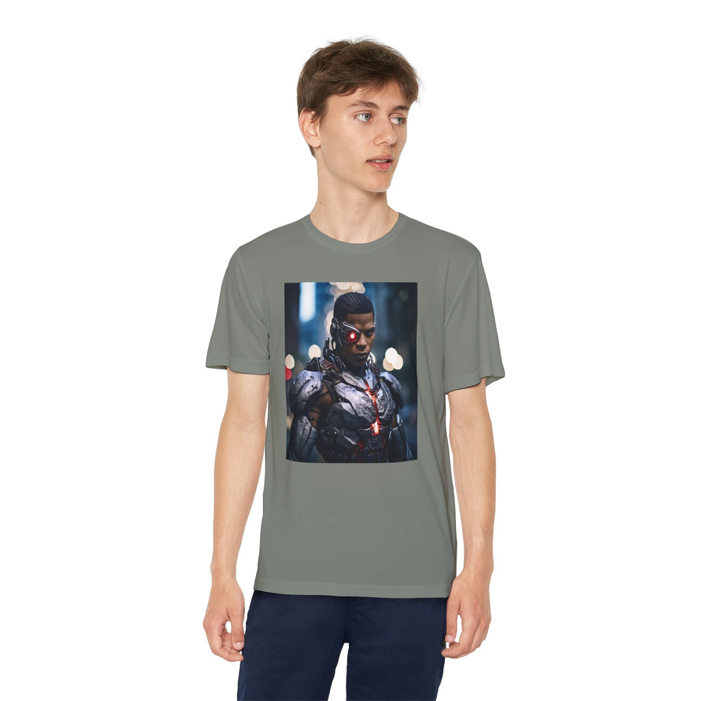 Cyborg Superhero Marvel Patriotic, Kids Graphic T-Shirt, Boys Hero Top, Girls Comic Book Clothing, Birthday