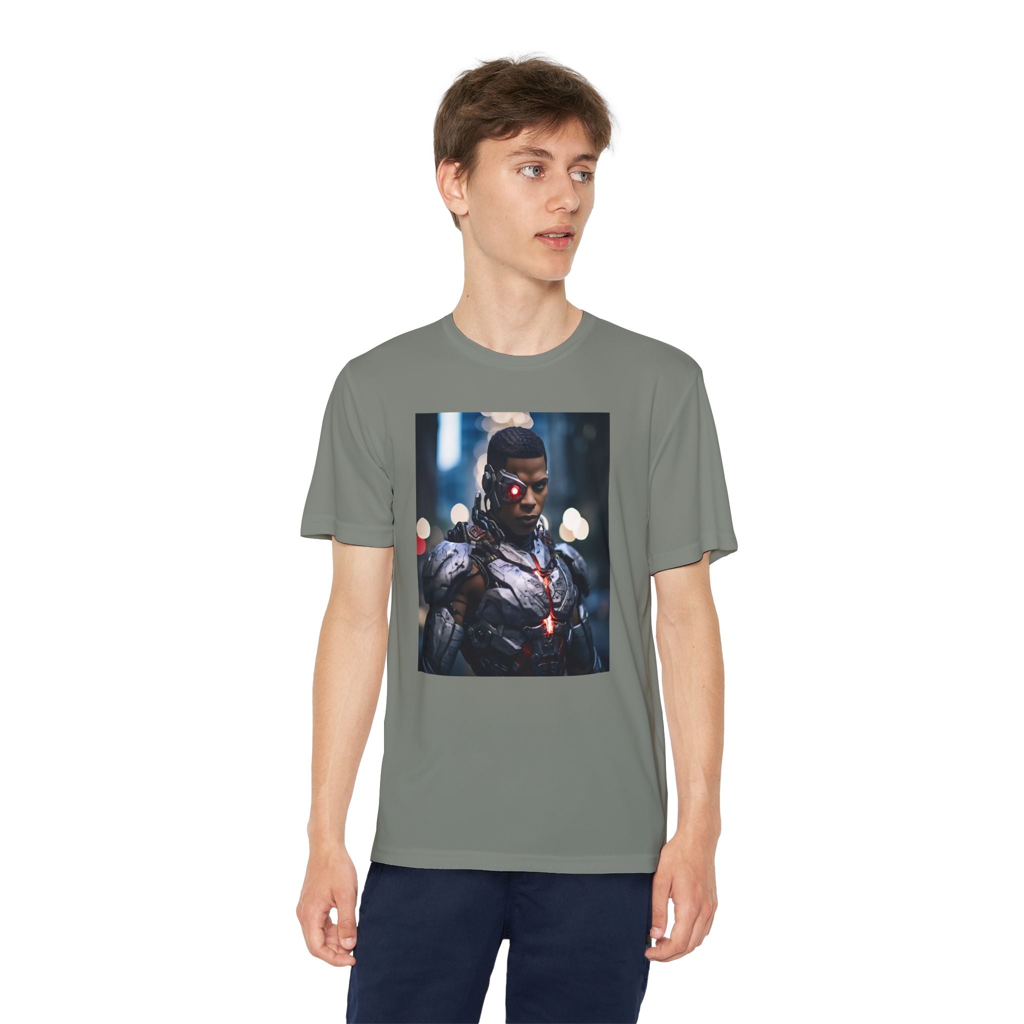 Cyborg Superhero Marvel Patriotic, Kids Graphic T-Shirt, Boys Hero Top, Girls Comic Book Clothing, Birthday