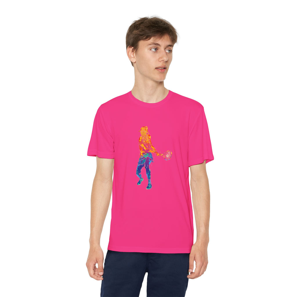 Tennis Youth Sports Graphic Tee, Cool Athletic Shirt for Kids, Perfect for Sports Events, Team Spirit, Birthday Gift, Summer Activities