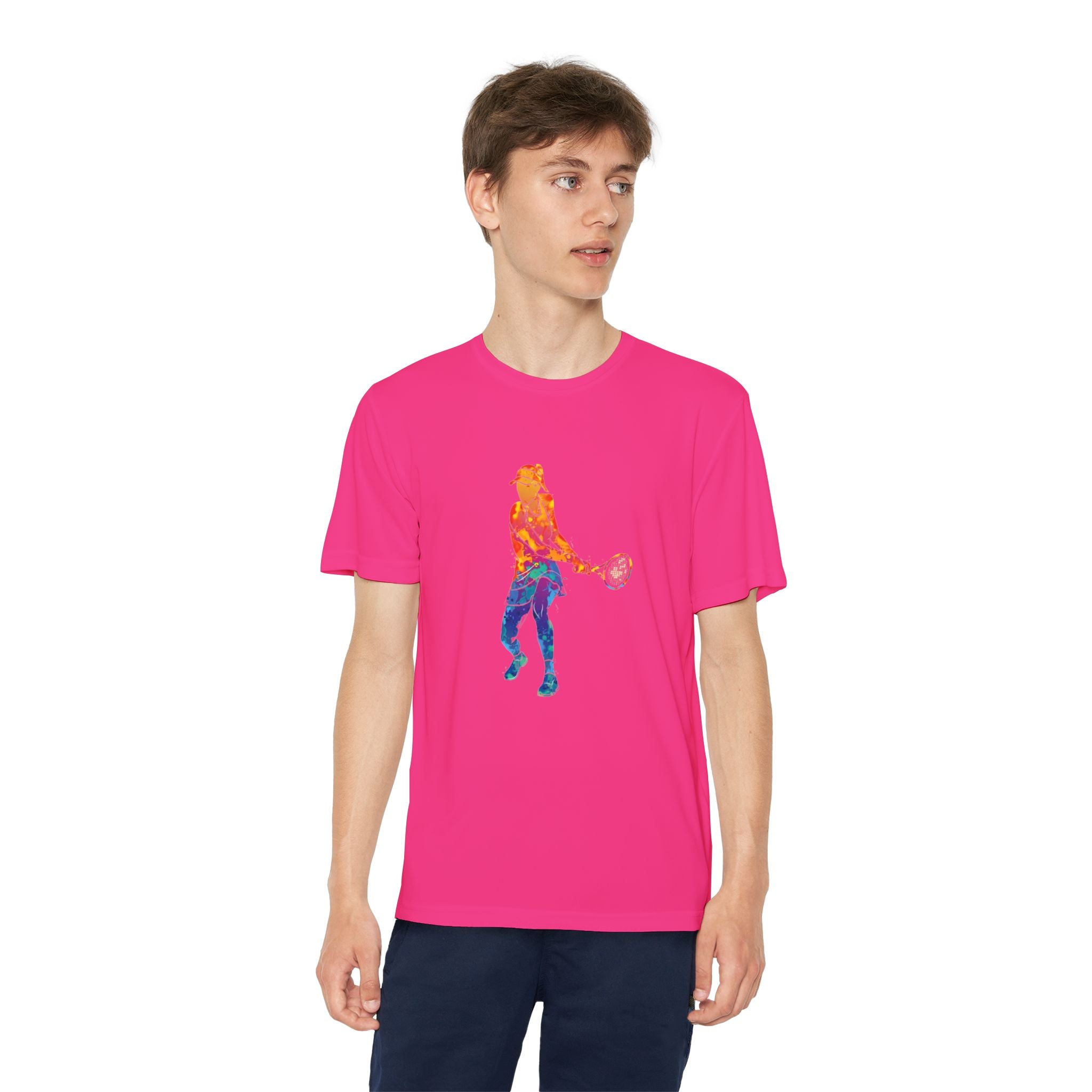 Tennis Youth Sports Graphic Tee, Cool Athletic Shirt for Kids, Perfect for Sports Events, Team Spirit, Birthday Gift, Summer Activities