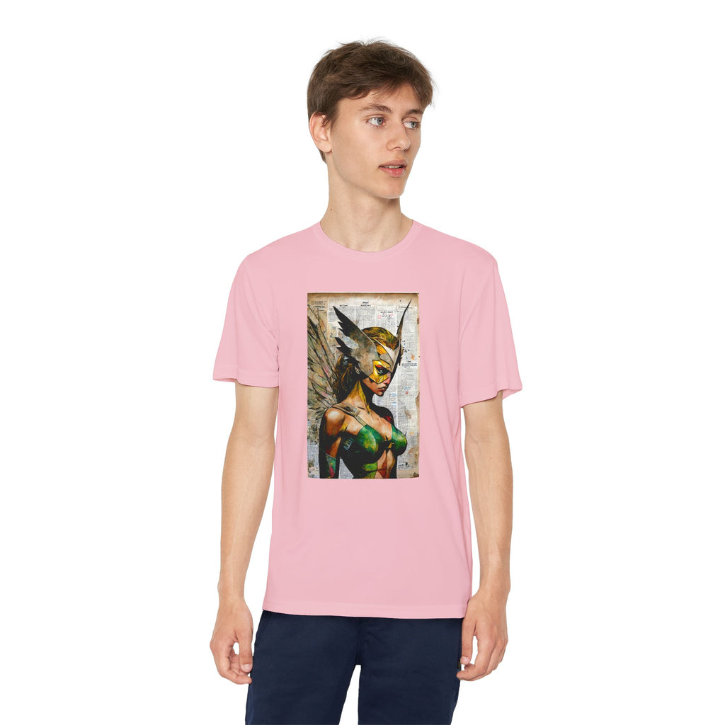 Superhero Youth T-Shirt Sports Graphic Tee, Cool Athletic Shirt for Kids