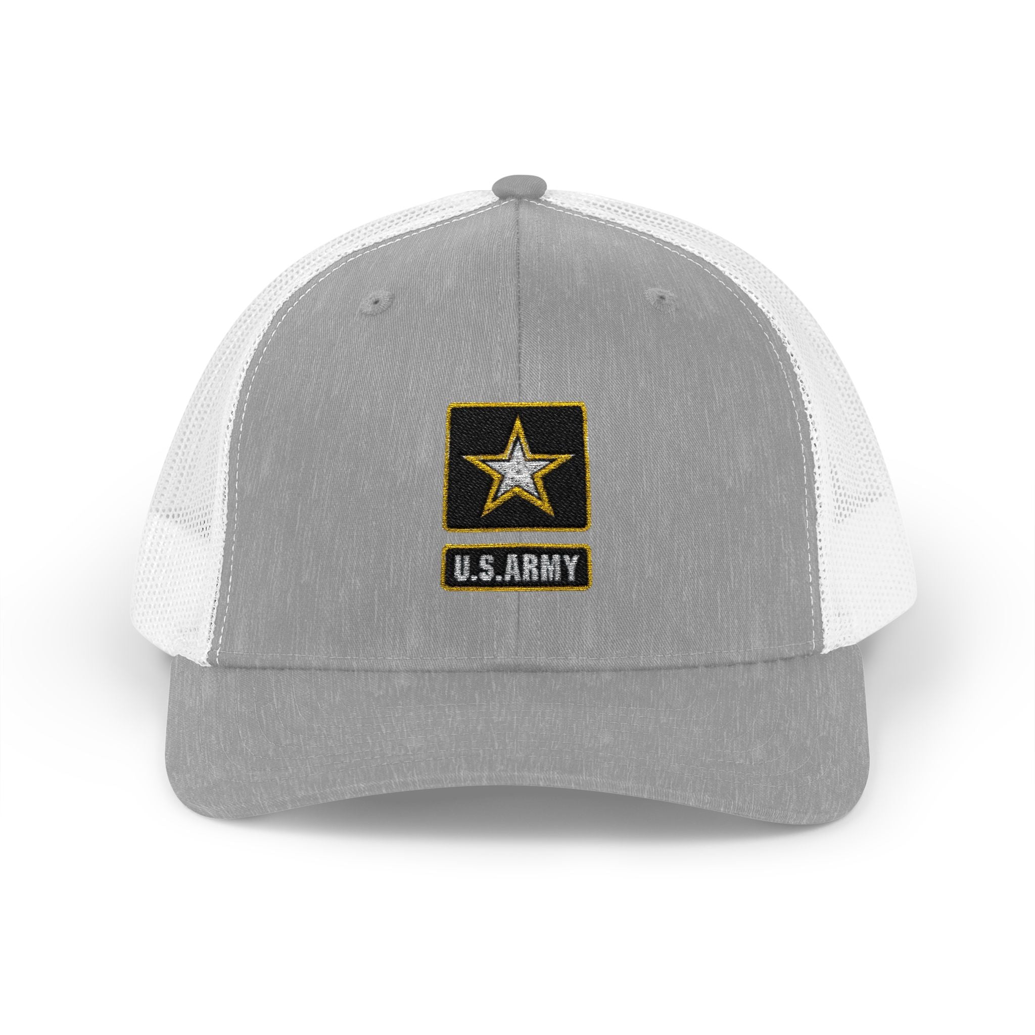 US Army Snapback Trucker Cap with Thin Red Line Design, Ideal for First Responders, Supportive Gifts, Memorials, Everyday Wear