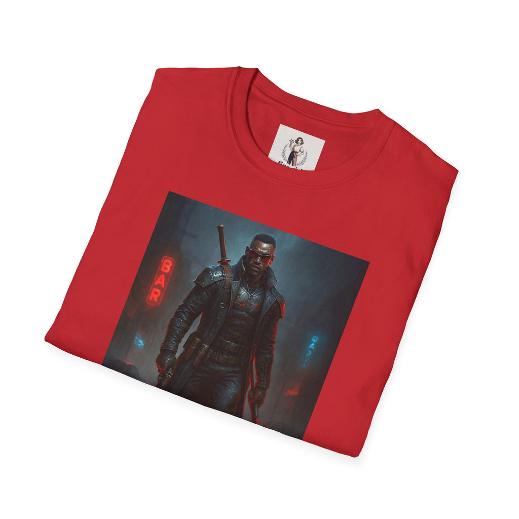 Blade Superhero Marvel Unisex Softstyle T-Shirt, Comic Book Tee, Geeky Clothing, Cosplay Costume Top