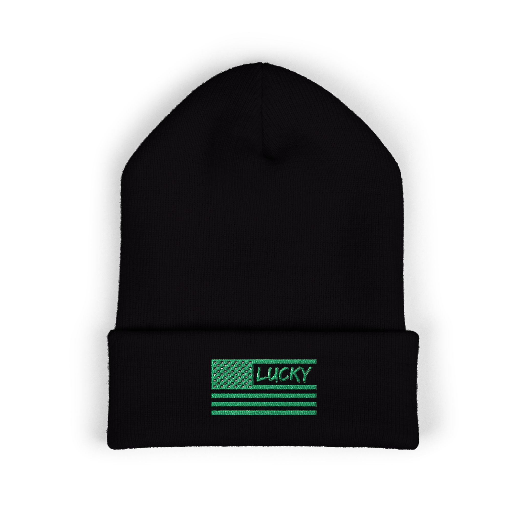 St. Patrick's Day Embroidered Beanie — Classic Cuffed Beanie
