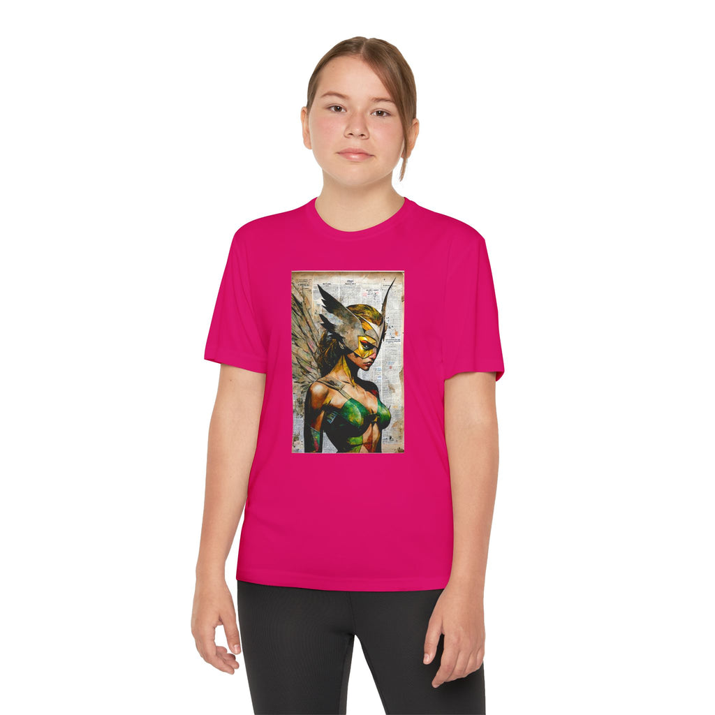 Superhero Youth T-Shirt Sports Graphic Tee, Cool Athletic Shirt for Kids
