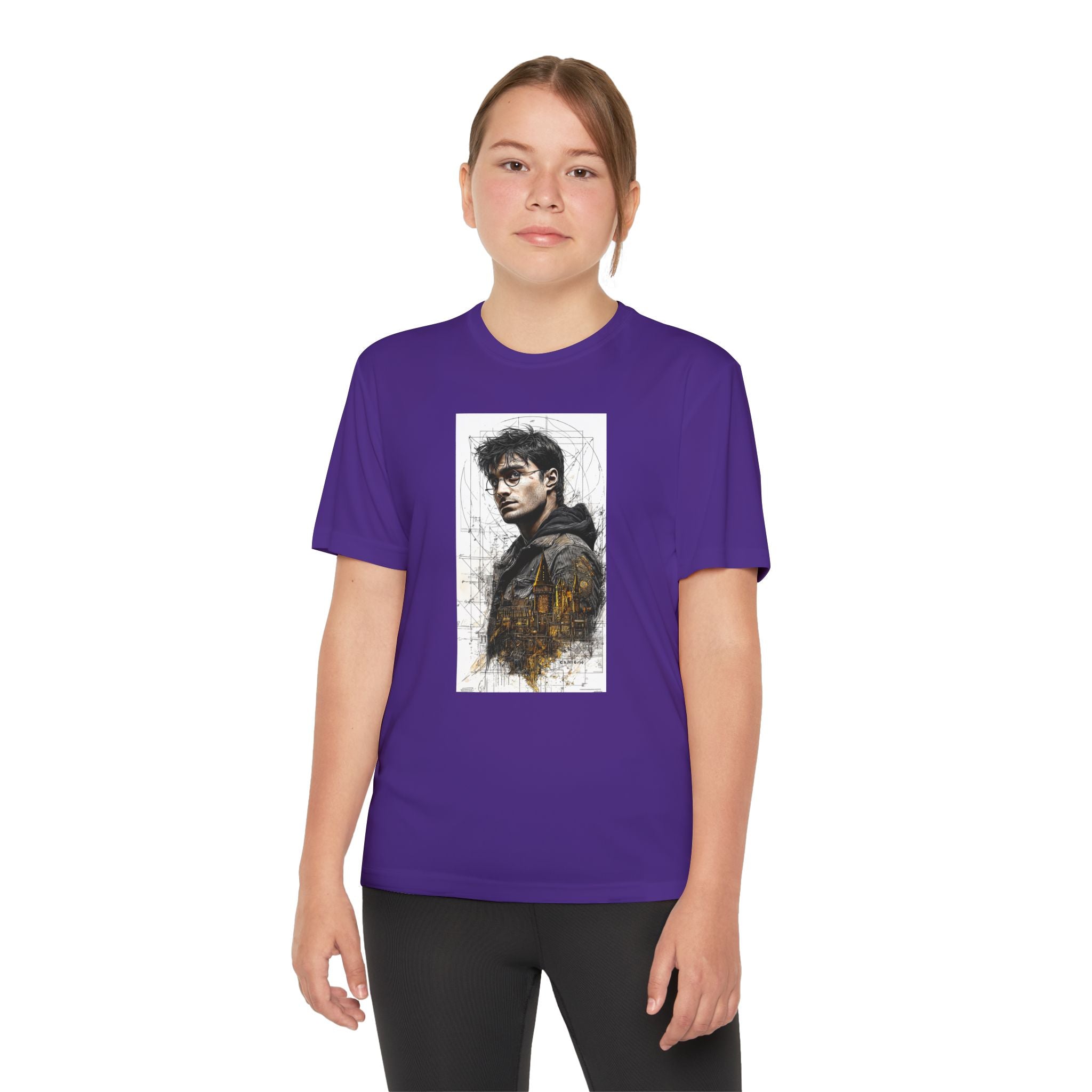 Youth Competitor Tee - Harry Potter, Wizard School Shirt, Magical Kids Top, Hogwarts Fan Gift, Sorcerer's Stone T-Shirt