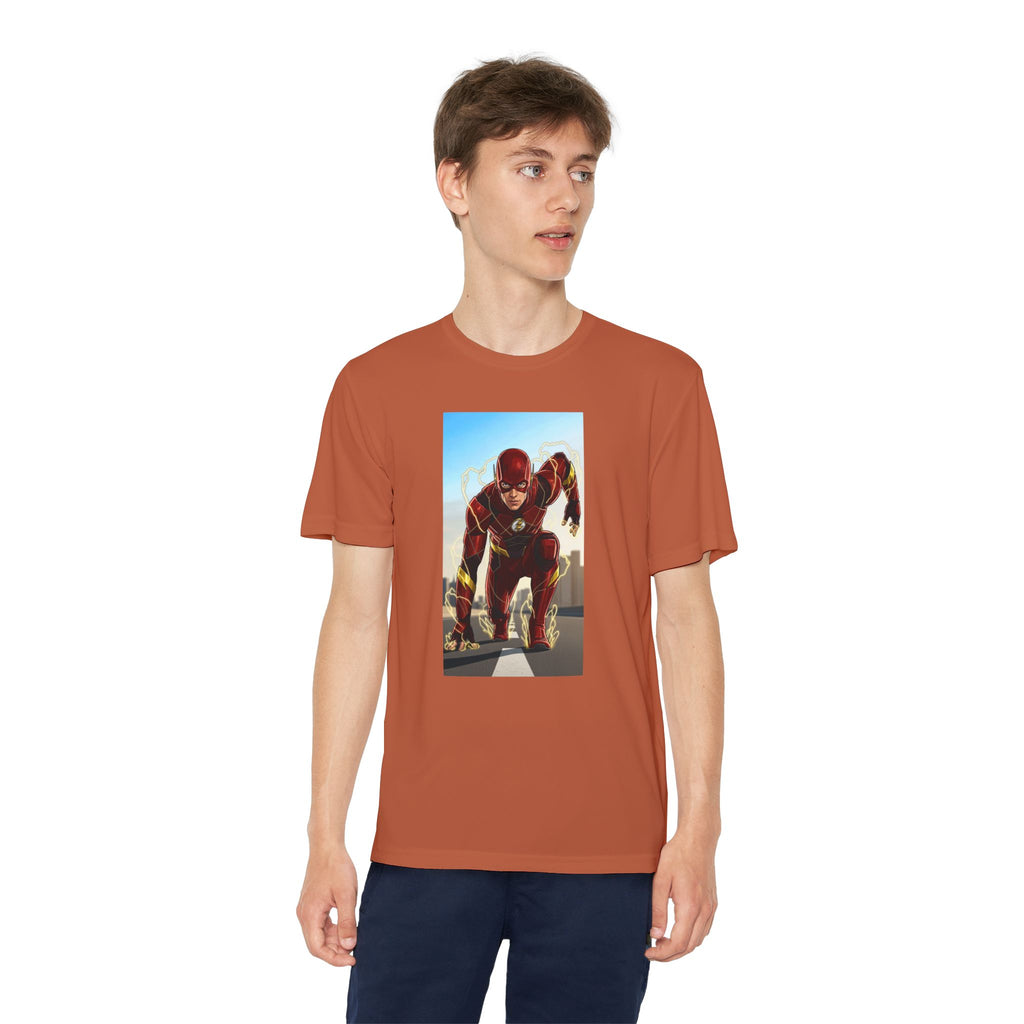 The Flash Superhero Marvel Youth T-Shirt, Kid's Superhero Tee, Children's Graphic Shirt, Comic Book Character Top, Kids Costume Apparel