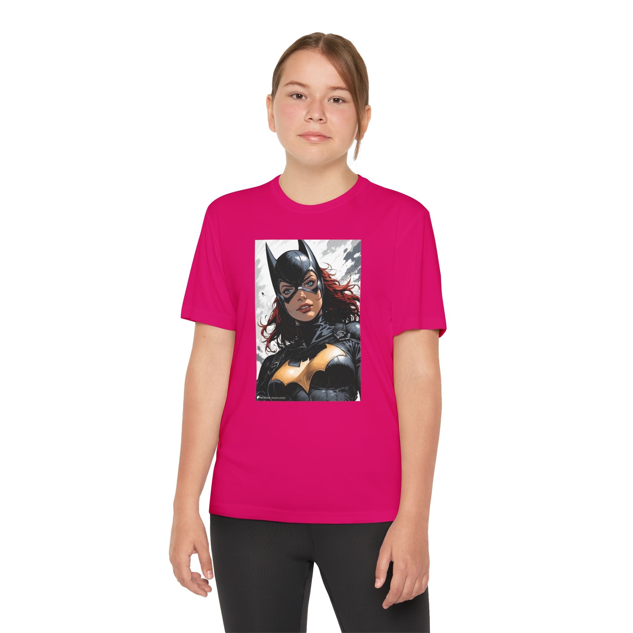 Superhero Youth T-Shirt Sports Graphic Tee, Cool Athletic Shirt for Kids