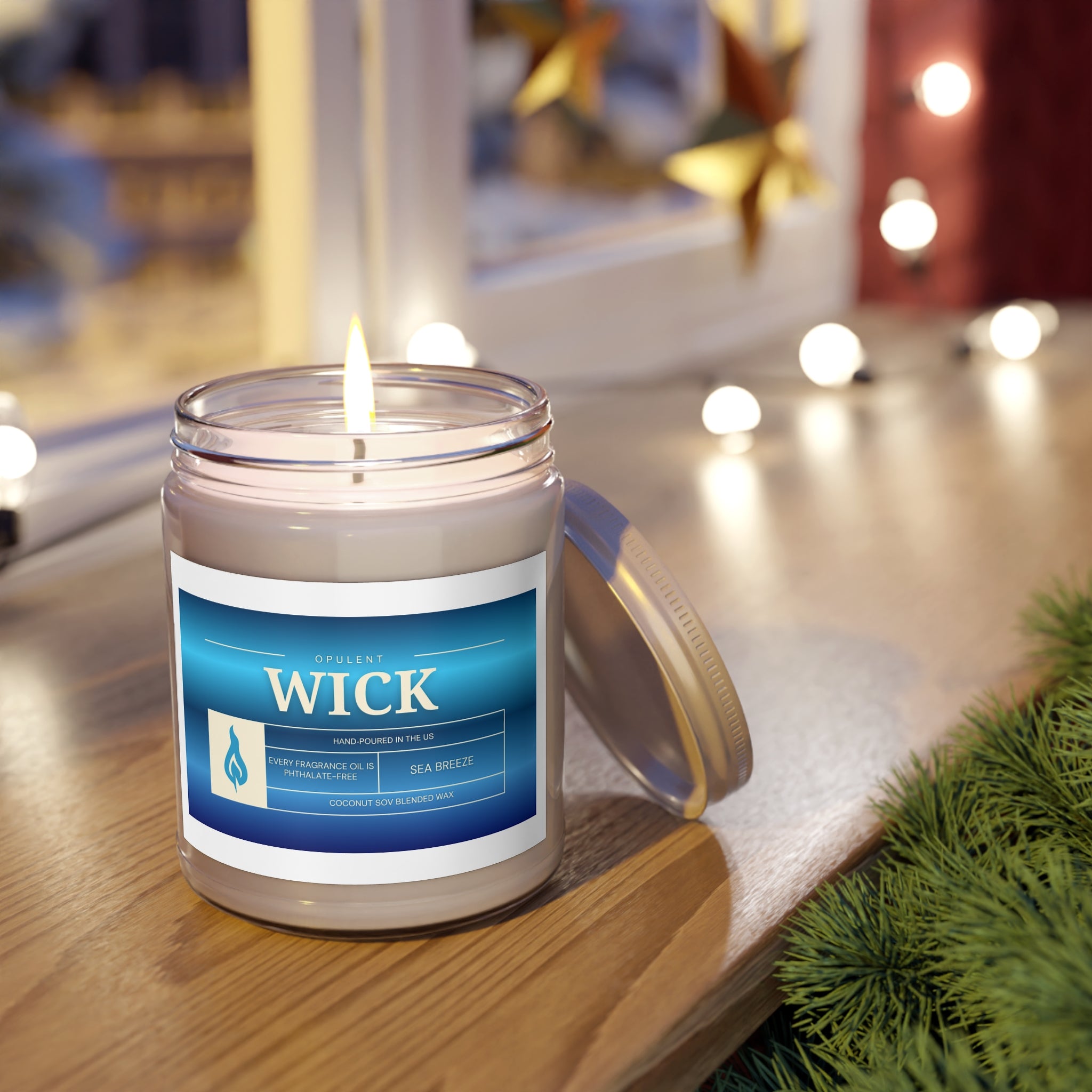 Soy Candles, OPULENT Wick, Hand-poured in the US, White Lid, 9oz, Aromatherapy, Relaxation, Home Decor, Gift, Scented Candles