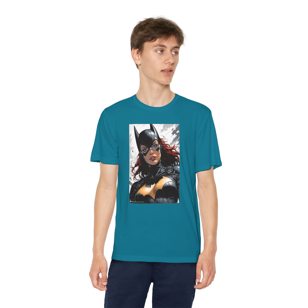 Superhero Youth T-Shirt Sports Graphic Tee, Cool Athletic Shirt for Kids