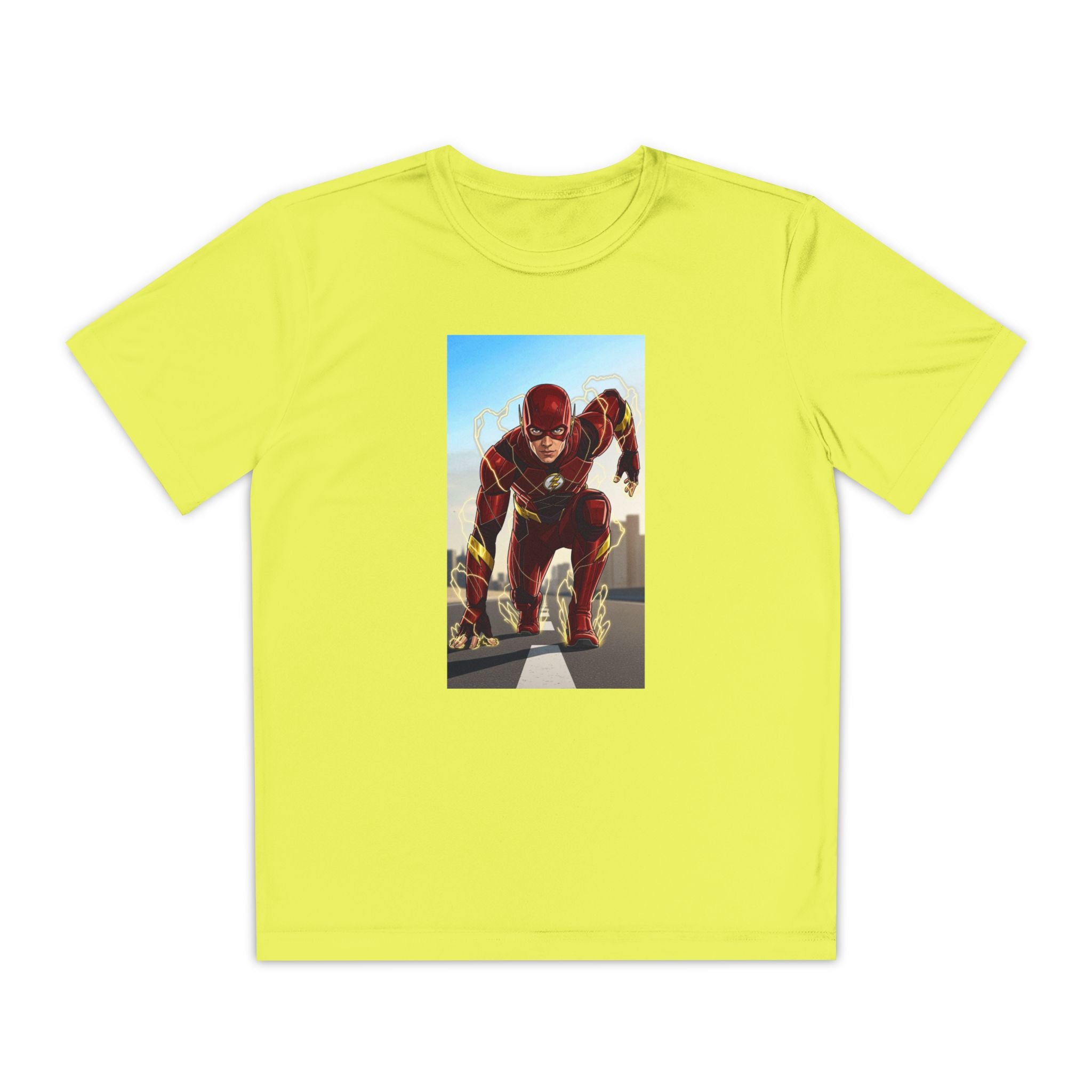 The Flash Superhero Marvel Youth T-Shirt, Kid's Superhero Tee, Children's Graphic Shirt, Comic Book Character Top, Kids Costume Apparel