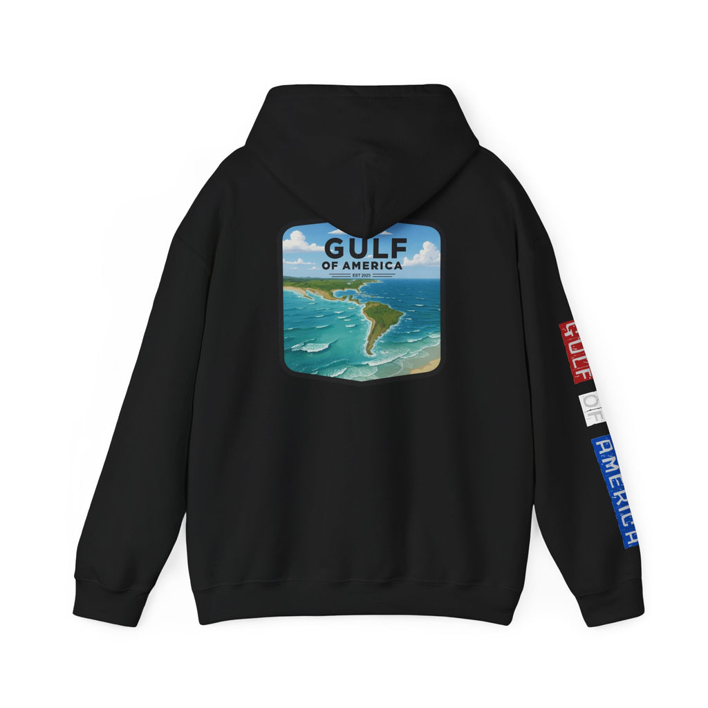 Gulf Of America Patriotic Hoodie, USA Patriotism Sweatshirt, American Flag Pullover, Independence Day Apparel, Fourth of July Gift