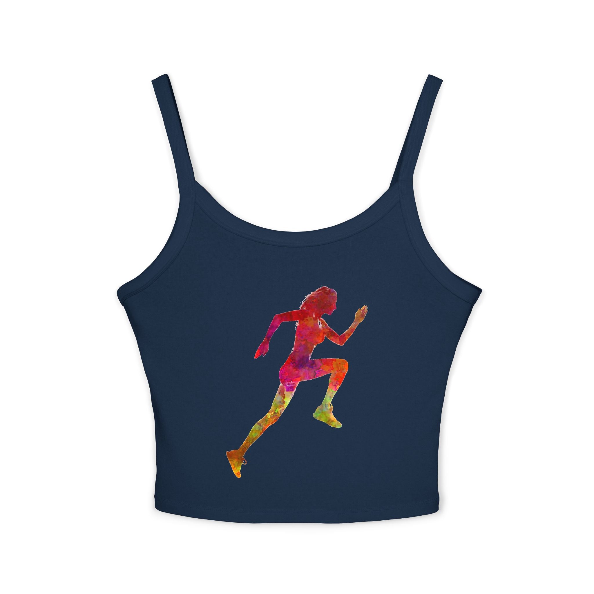 Running Woman Tank Top, Athletic Workout Top, Fitness Sleeveless Shirt, Jogging Muscle Tee, Exercise Gym Cami