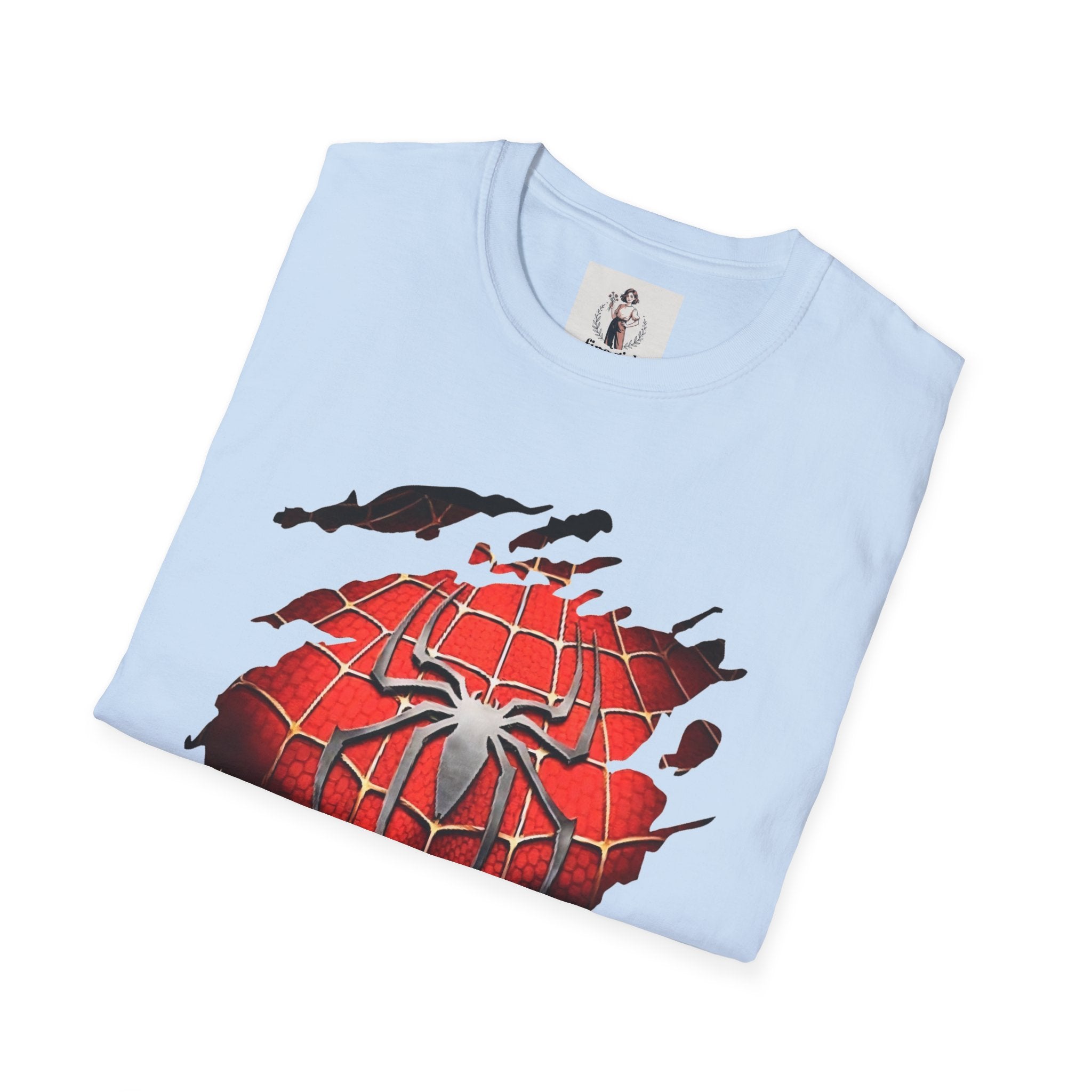 Spiderman Superhero Marvel Unisex Softstyle T-Shirt, Comic Book Tee, Geeky Clothing, Cosplay Costume Top