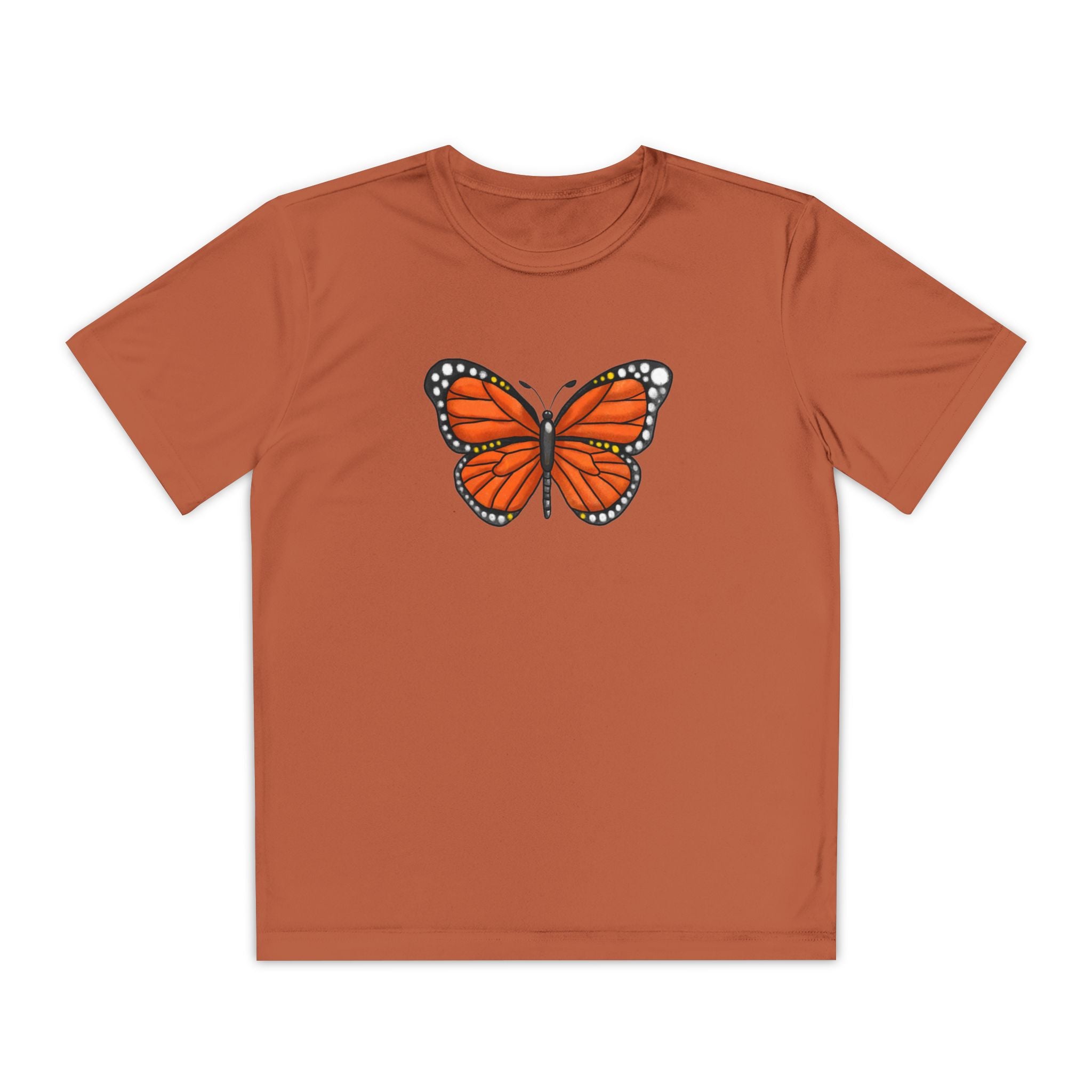 Butterffy Youth T-Shirt Sports Graphic Tee, Cool Athletic Shirt for Kids, Perfect for Sports Events, Team Spirit