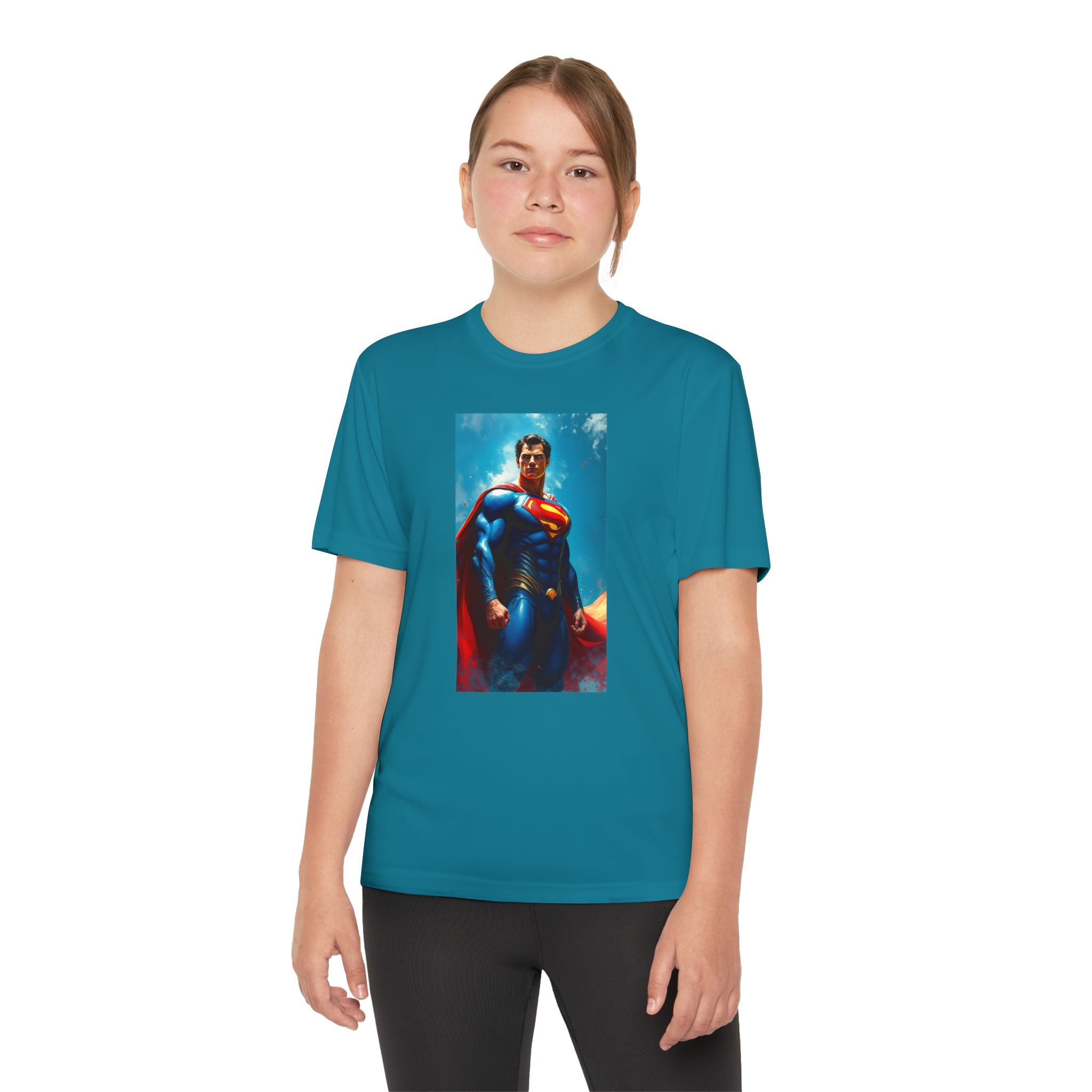 Superman Superhero Marvel T-Shirt, Youth Competitor Tee,  Kids Comic Book Hero Top, Children's Graphic Tee, Youth Super Power T-Shirt