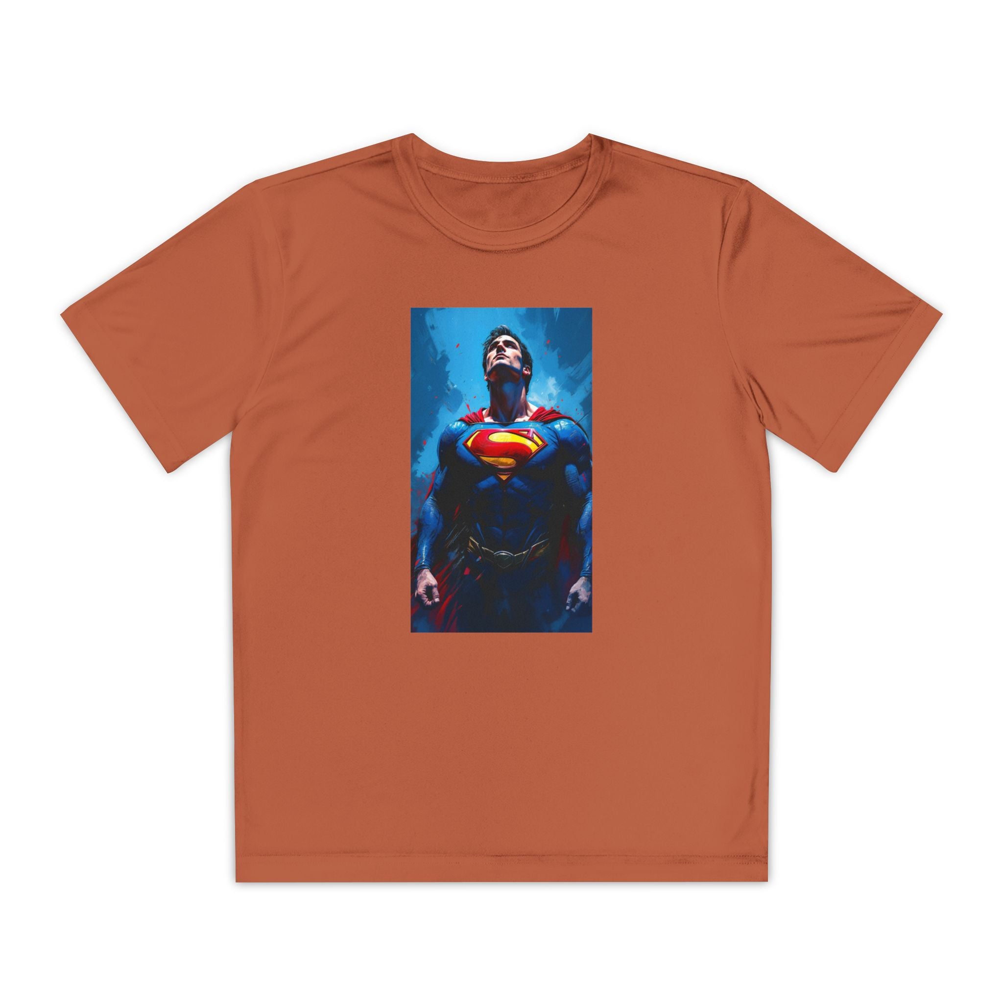 Superman Superhero Marvel T-Shirt, Youth Competitor Tee,  Kids Comic Book Hero Top, Children's Graphic Tee, Youth Super Power T-Shirt
