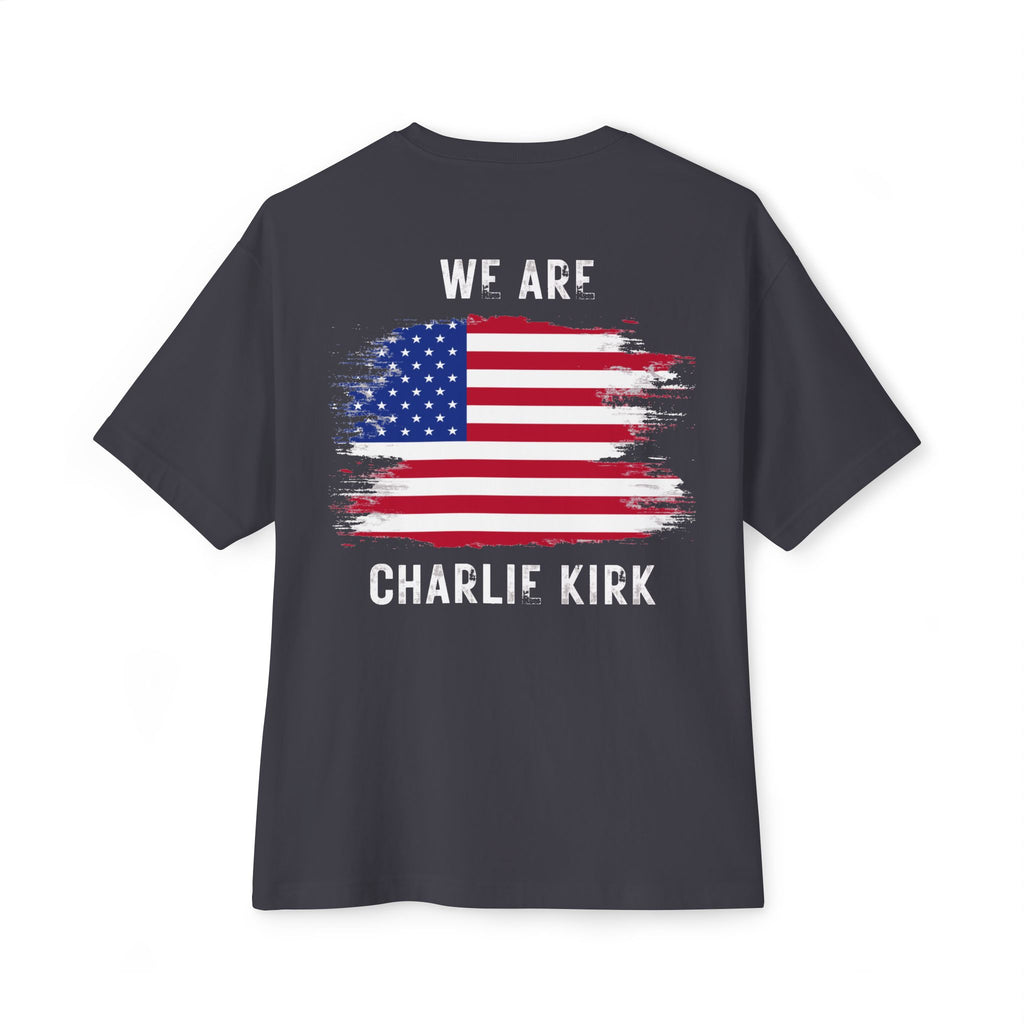 Charlie Kirk Unisex Oversized Boxy Tee
