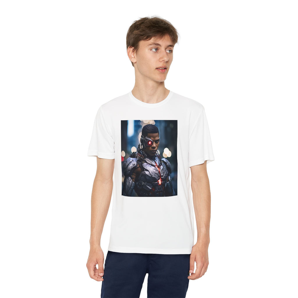 Cyborg Superhero Marvel Patriotic, Kids Graphic T-Shirt, Boys Hero Top, Girls Comic Book Clothing, Birthday