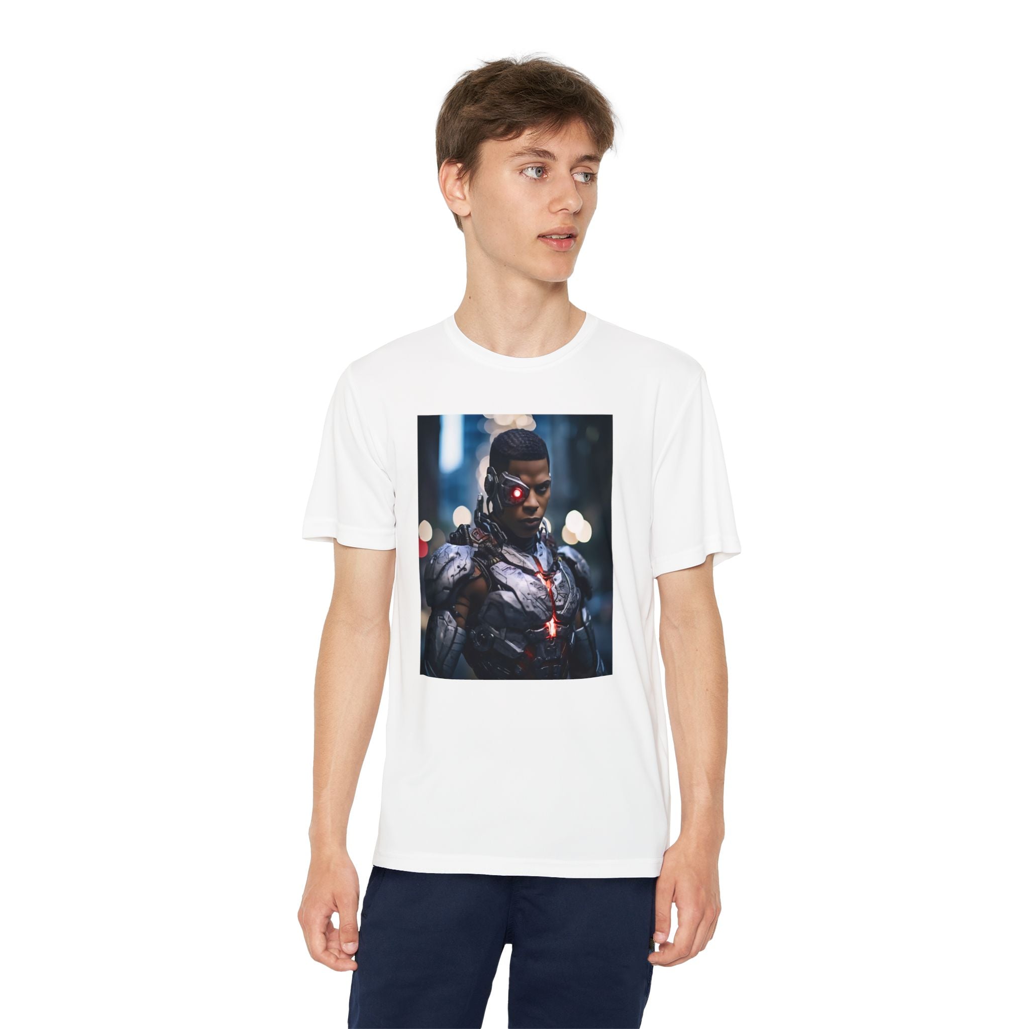 Cyborg Superhero Marvel Patriotic, Kids Graphic T-Shirt, Boys Hero Top, Girls Comic Book Clothing, Birthday