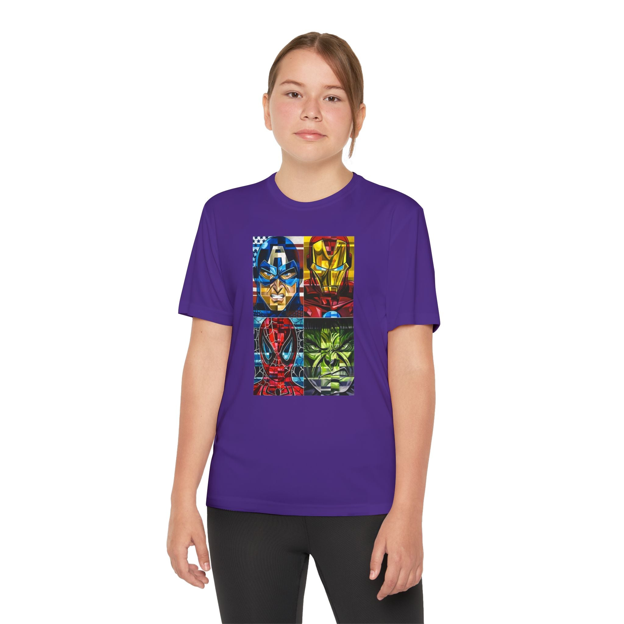 Advengers Youth T-Shirt Sports Graphic Tee, Cool Athletic Shirt for Kids, Perfect for Sports Events, Team Spirit