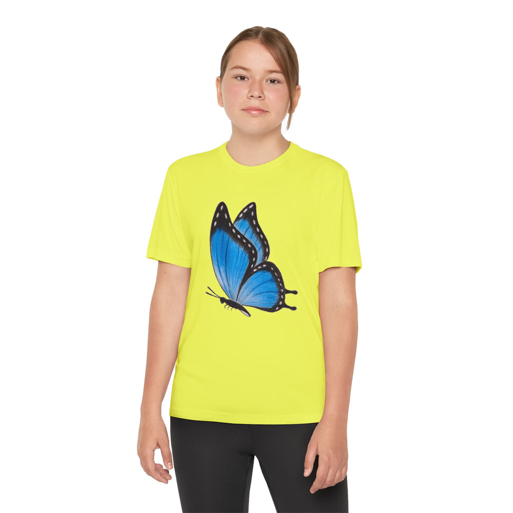 Butterffy Youth T-Shirt Sports Graphic Tee, Cool Athletic Shirt for Kids, Perfect for Sports Events, Team Spirit