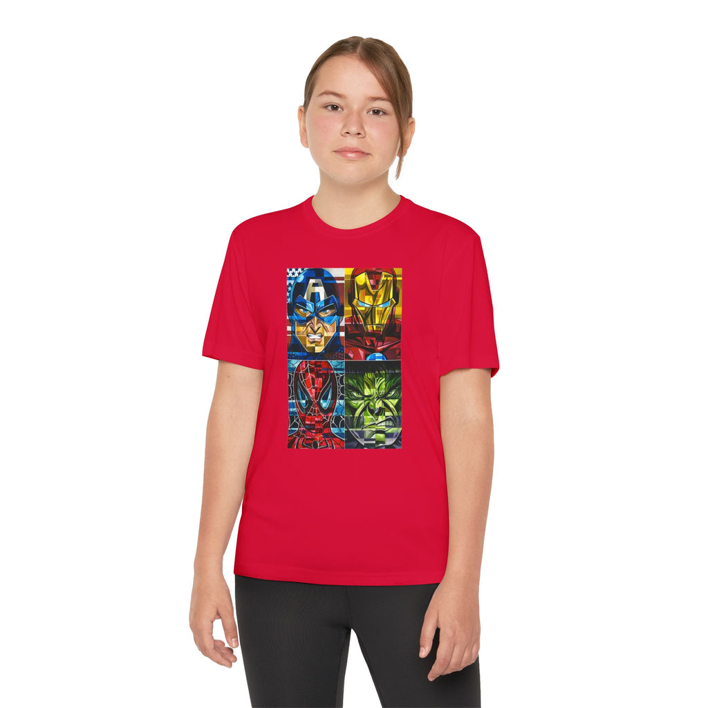Advengers Youth T-Shirt Sports Graphic Tee, Cool Athletic Shirt for Kids, Perfect for Sports Events, Team Spirit