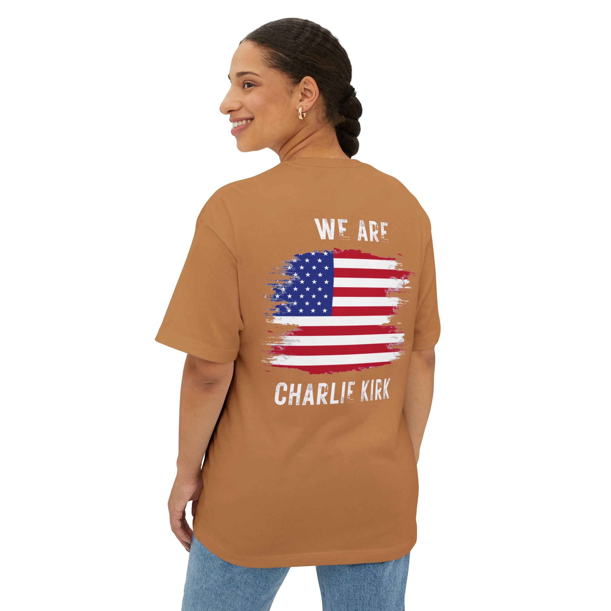Charlie Kirk Unisex Oversized Boxy Tee
