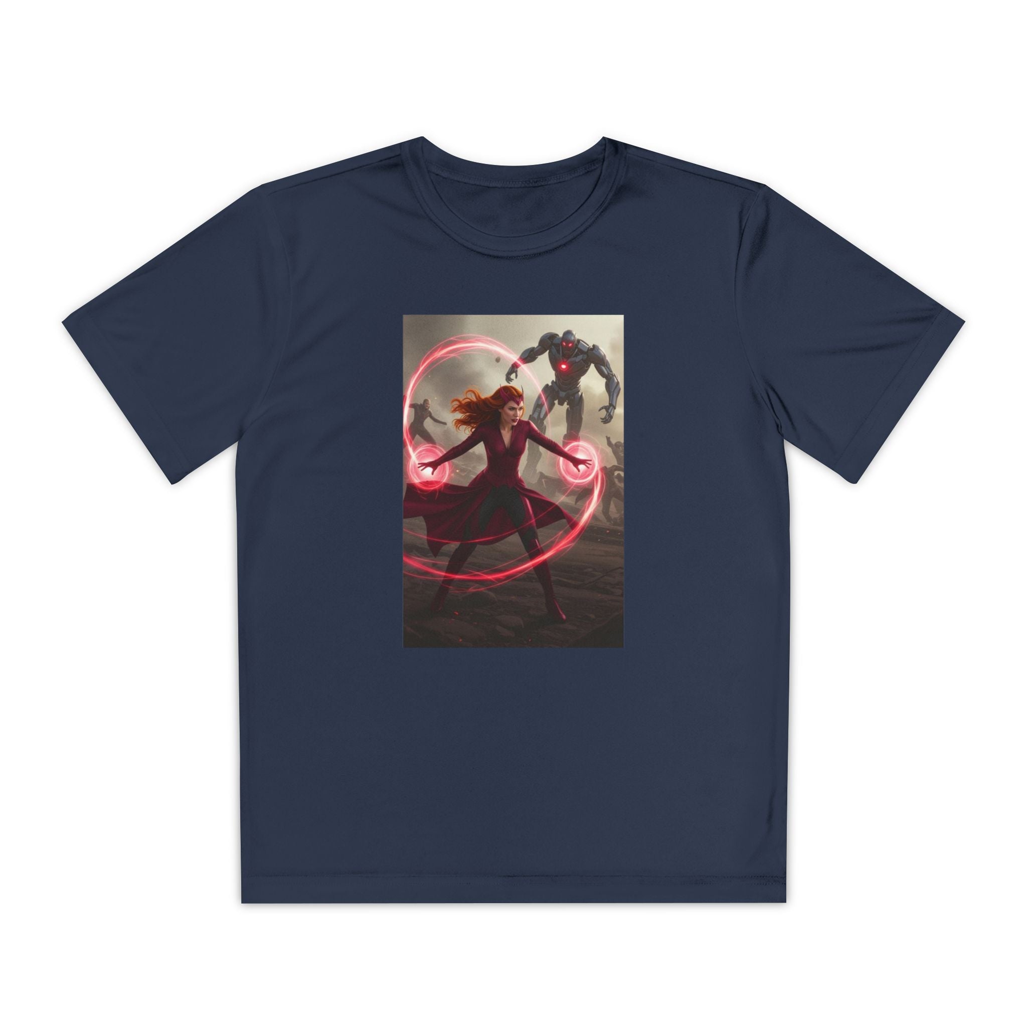 Superhero Youth T-Shirt Sports Graphic Tee, Cool Athletic Shirt for Kids
