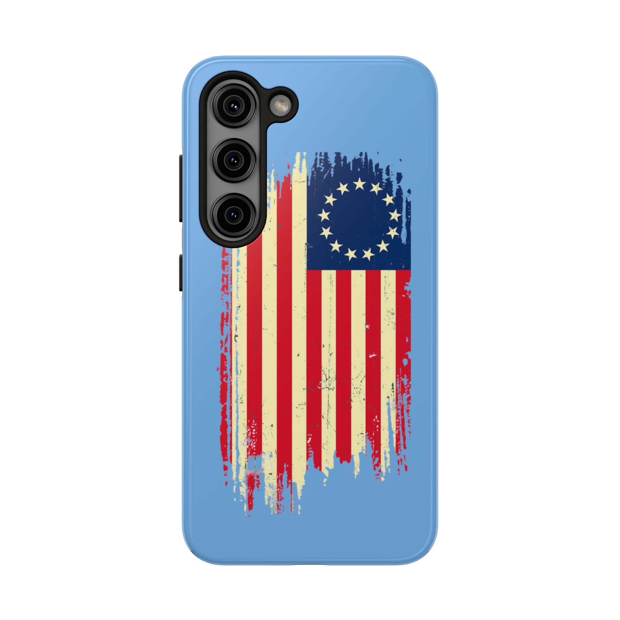Patriotic Phone Cases with Vintage Flag Design, Tough Case for Independence Day, Memorial Day, 4th of July, Gift for Veterans, USA Pride